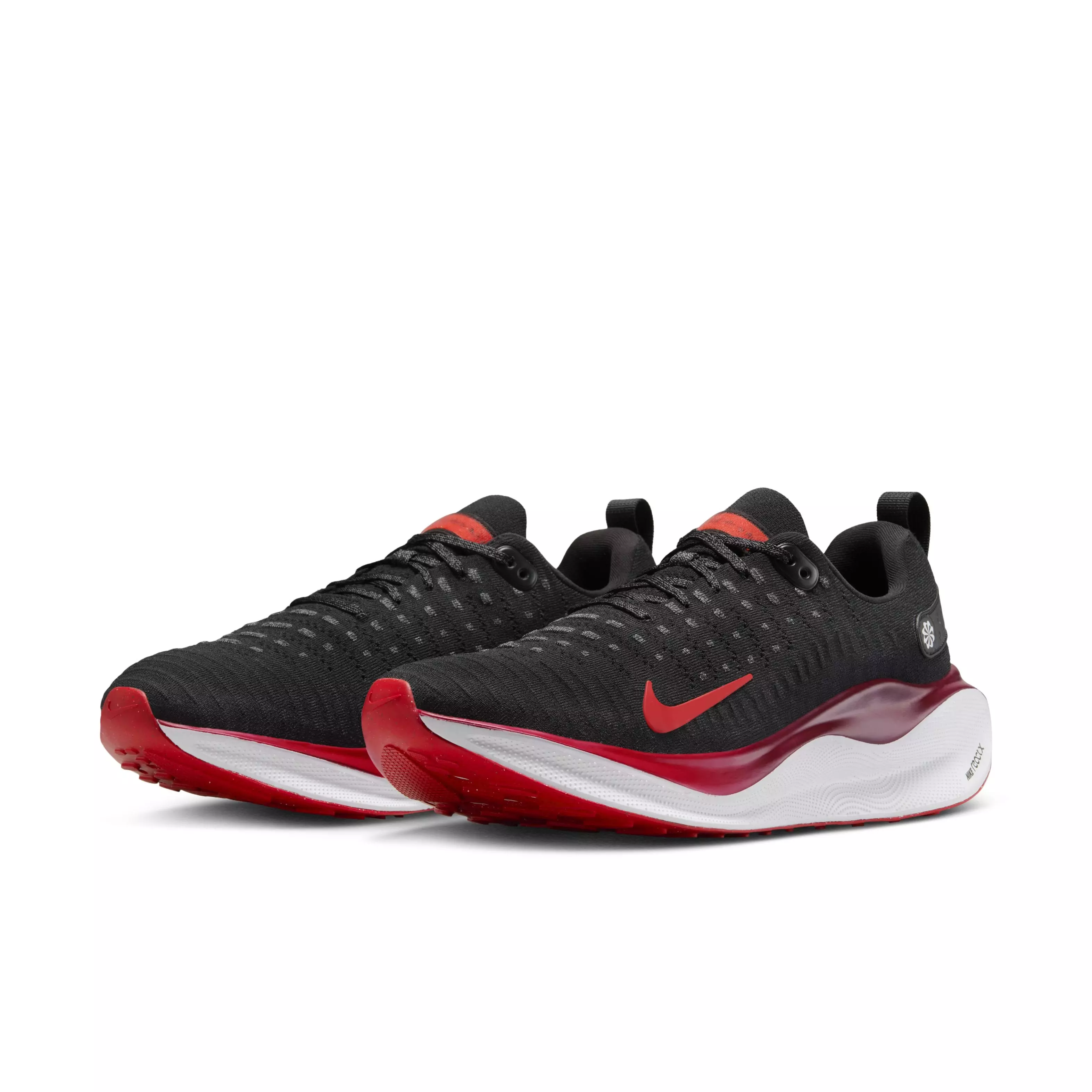 Nike InfinityRN 4 "Black/Team Red/White/Fire Red" Men's Wide Running Shoe - BLACK/RED/WHITE/RED