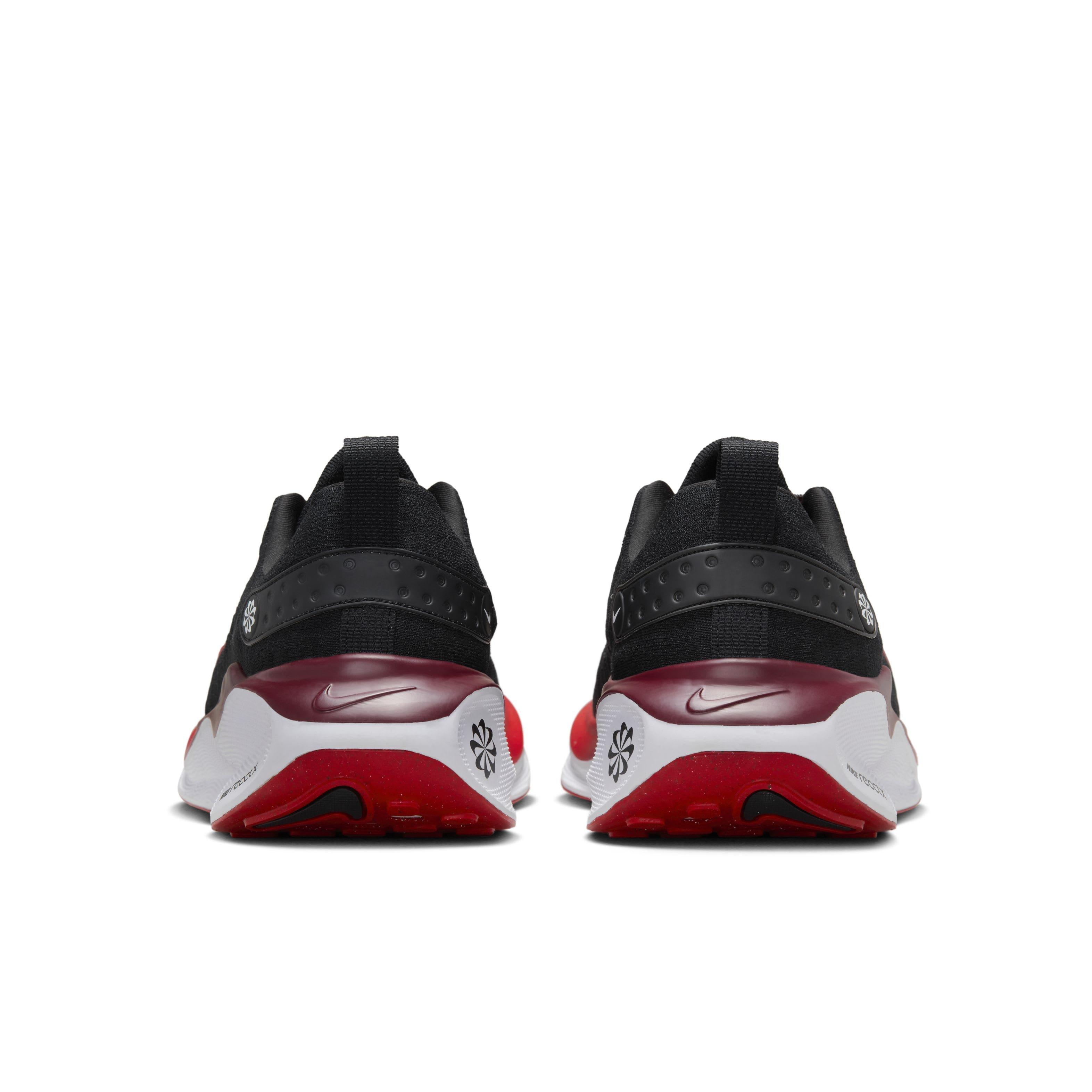 Nike InfinityRN 4 "Black/Team Red/White/Fire Red" Men's Wide Running Shoe - BLACK/RED/WHITE/RED Thumbnail View 5