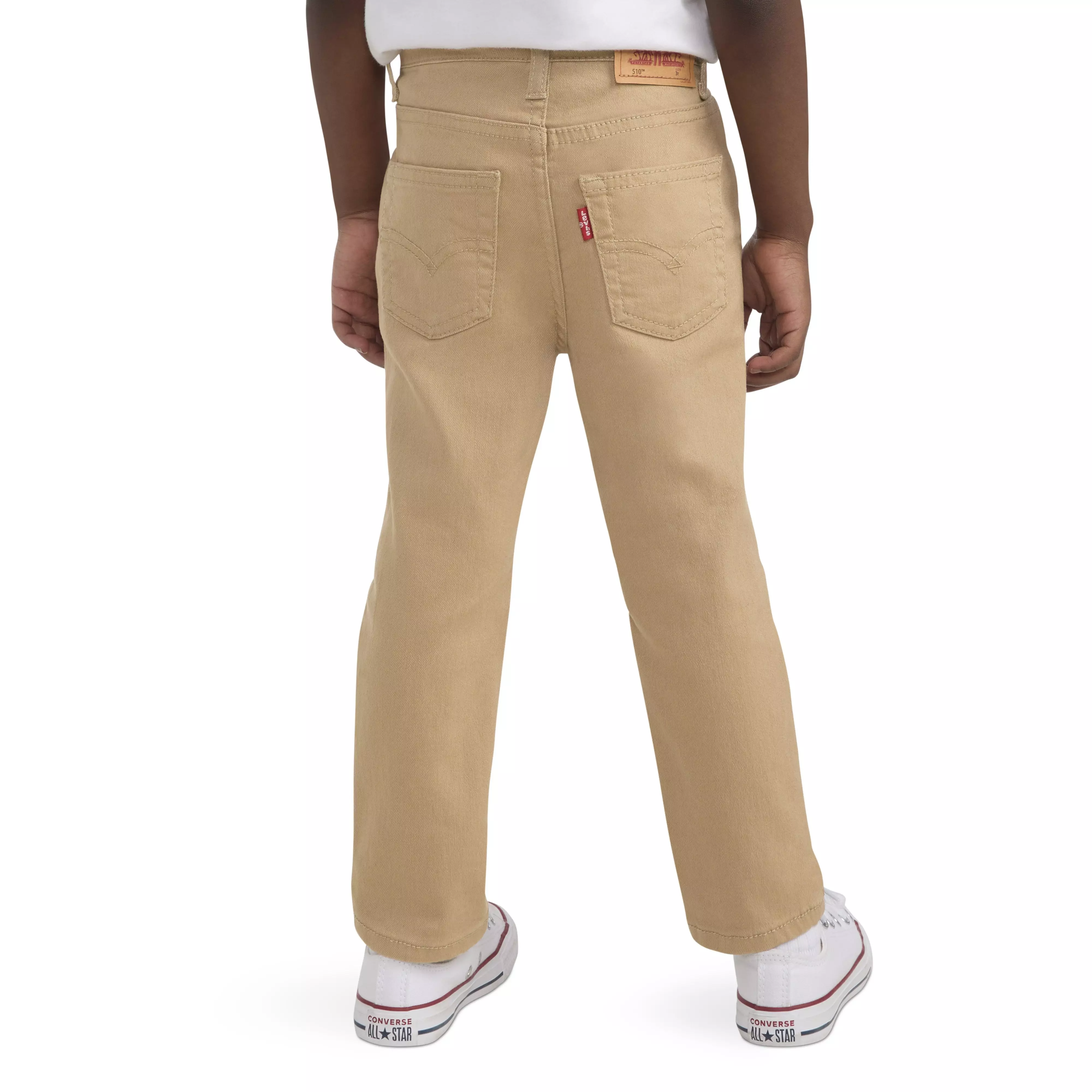 Levi's 510 Eco Performance Skinny Fit Lt Wash Toddler Boys' Khaki Denim Jeans - KHAKI