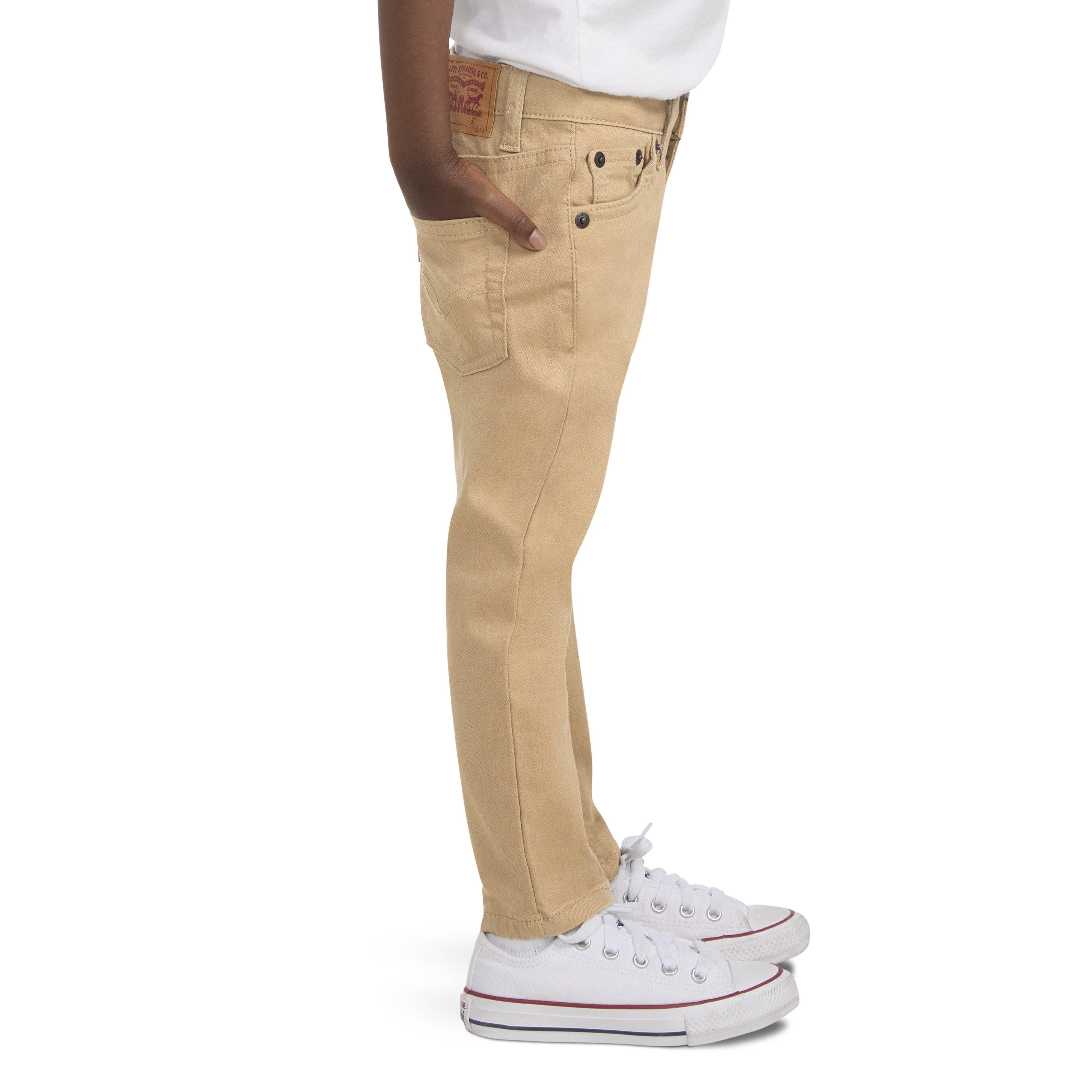 Levi's 510 Eco Performance Skinny Fit Lt Wash Toddler Boys' Khaki Denim Jeans - KHAKI Thumbnail View 3