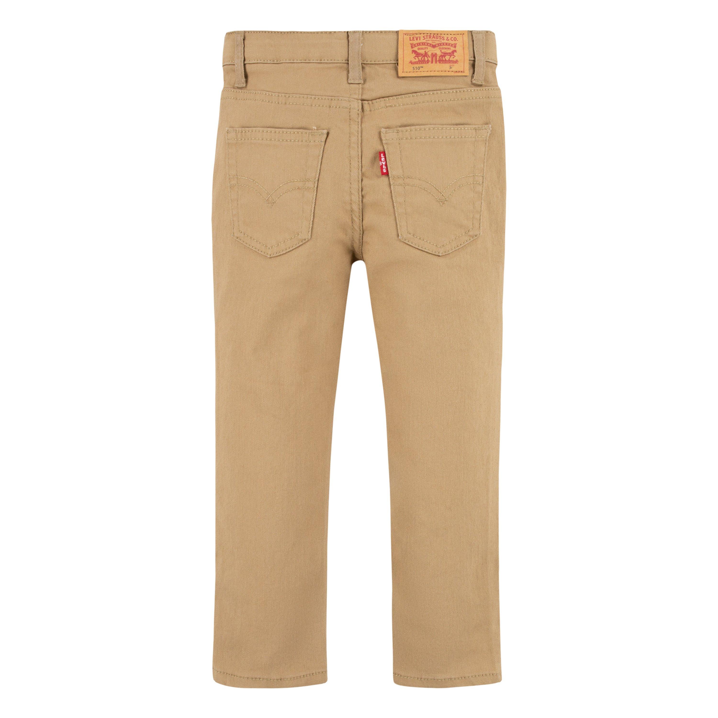 Levi's 510 Eco Performance Skinny Fit Lt Wash Toddler Boys' Khaki Denim Jeans - KHAKI Thumbnail View 8