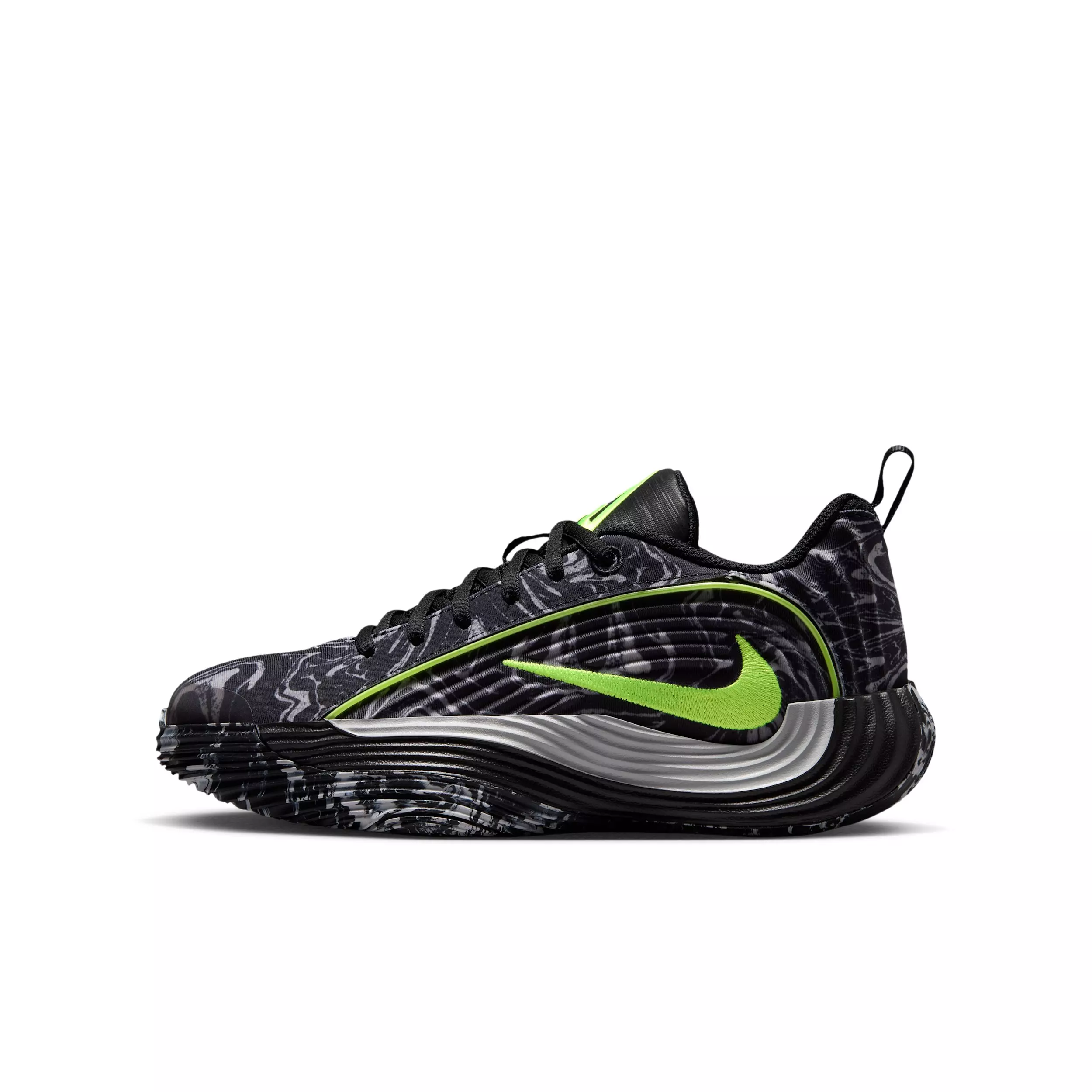 Nike Giannis Immortality 5 "Black/Light Smoke Grey/Volt" Grade School Boys' Basketball Shoe - BLACK/LT GREY/VOLT