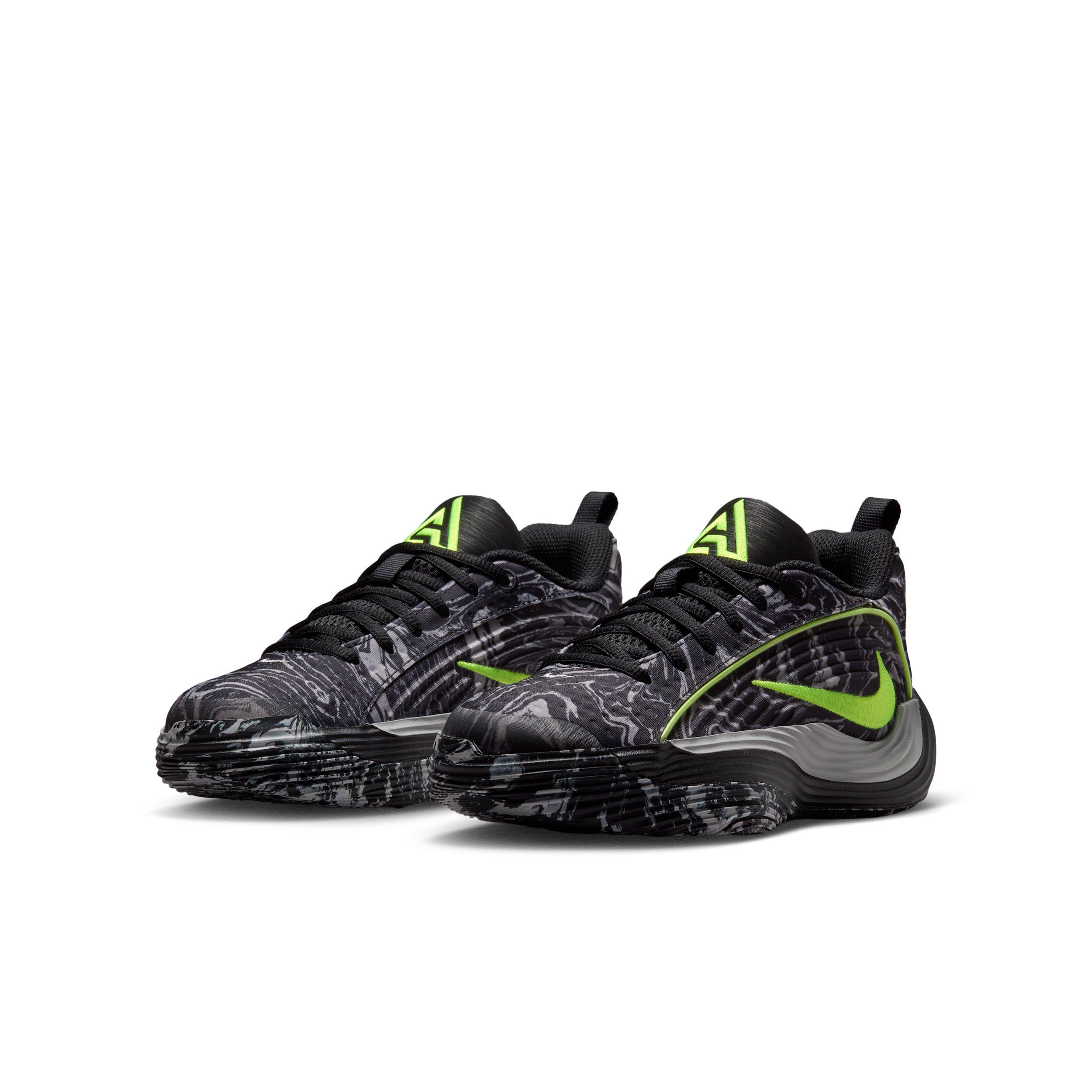 Nike Giannis Immortality 5 "Black/Light Smoke Grey/Volt" Grade School Boys' Basketball Shoe - BLACK/LT GREY/VOLT