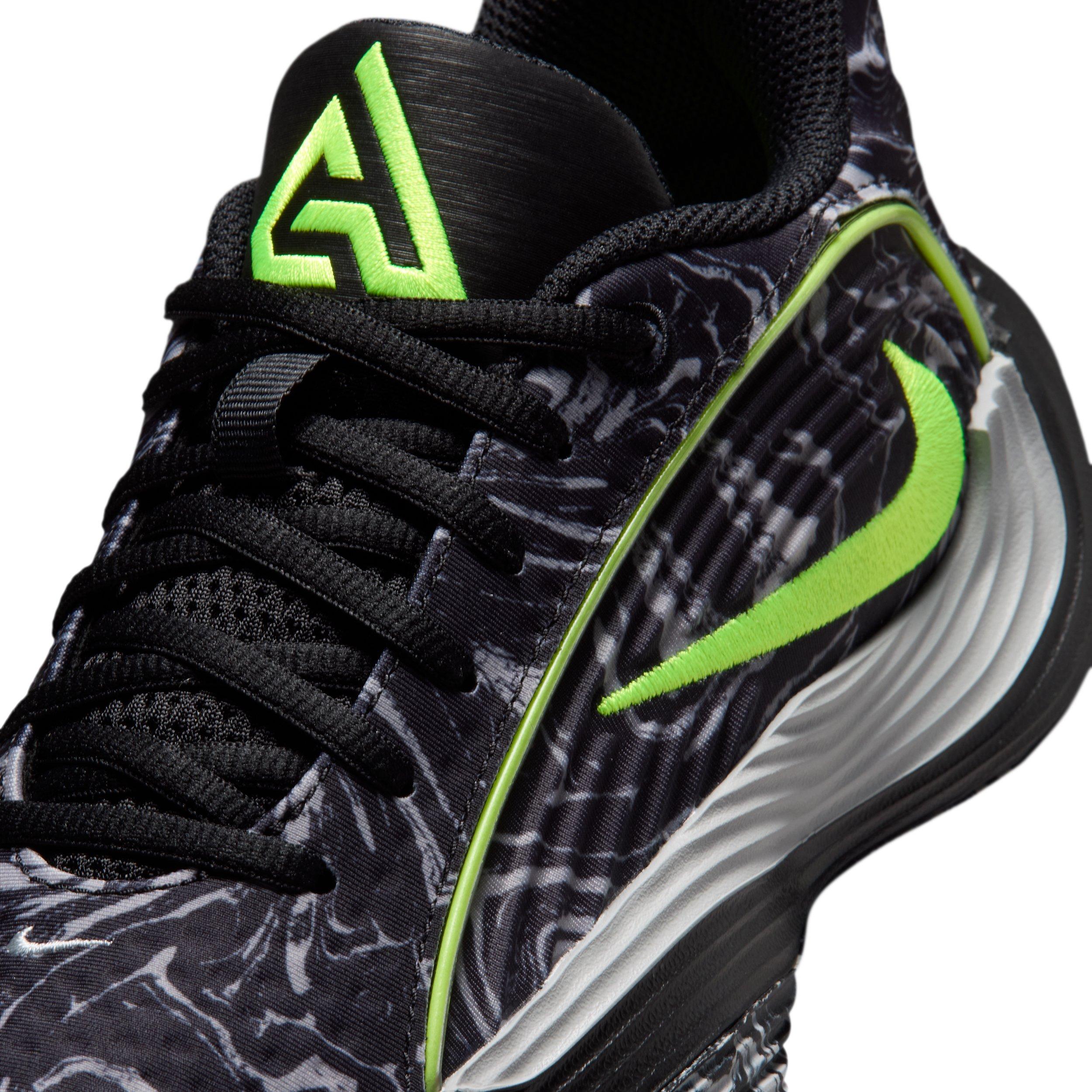 Nike Giannis Immortality 5 "Black/Light Smoke Grey/Volt" Grade School Boys' Basketball Shoe - BLACK/LT GREY/VOLT