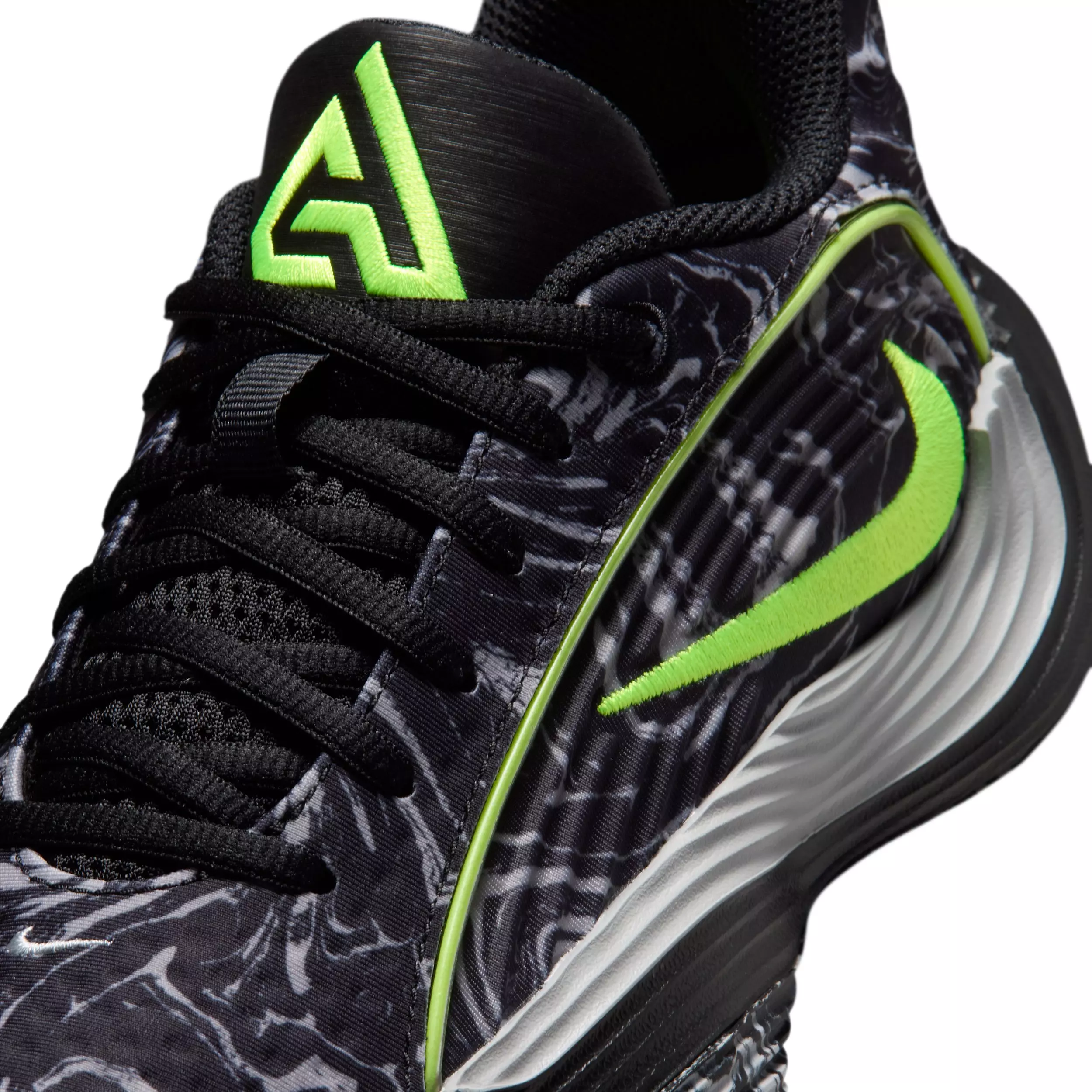 Nike Giannis Immortality 5 "Black/Light Smoke Grey/Volt" Grade School Boys' Basketball Shoe - BLACK/LT GREY/VOLT