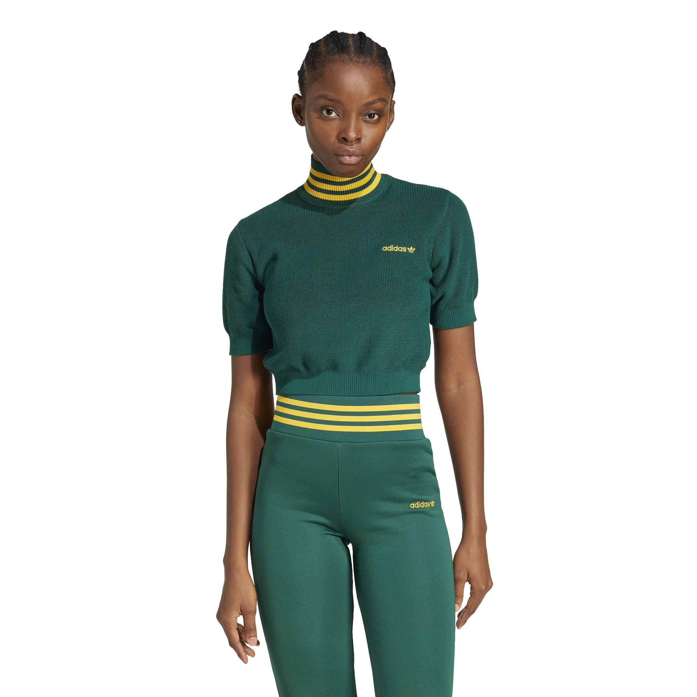 ★ adidas★ Crop turtleneck JC7680 CLOTHING - Cropped Turtleneck - Blue | adidas Oman