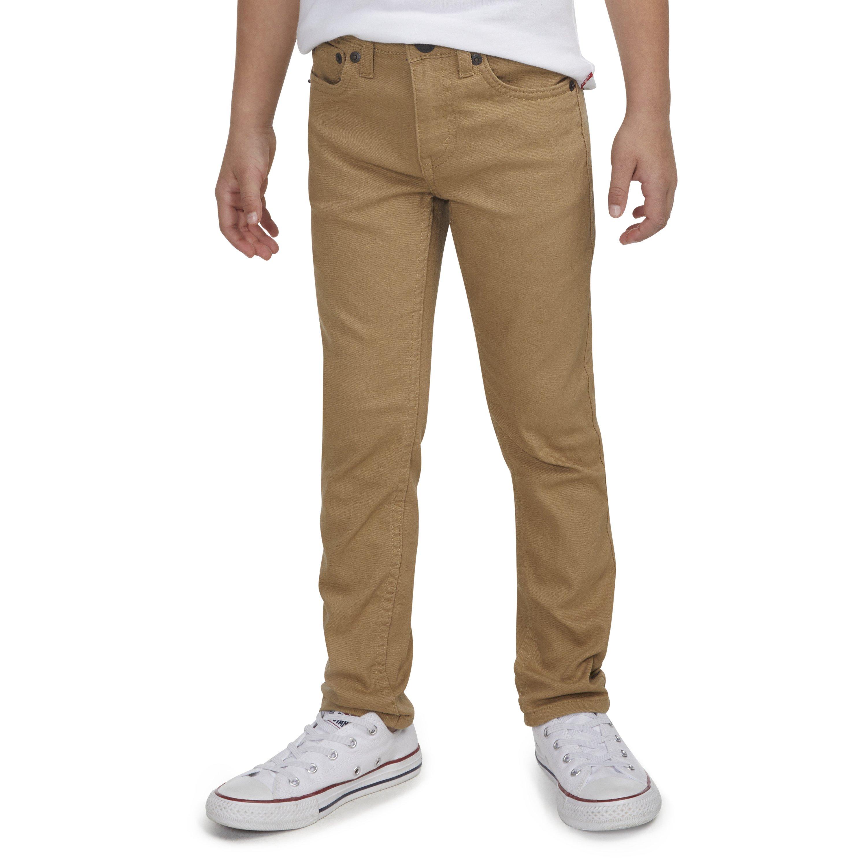 Levi's 510 Eco Performance Skinny Fit Lt Wash Little Boys' Khaki Denim Jeans