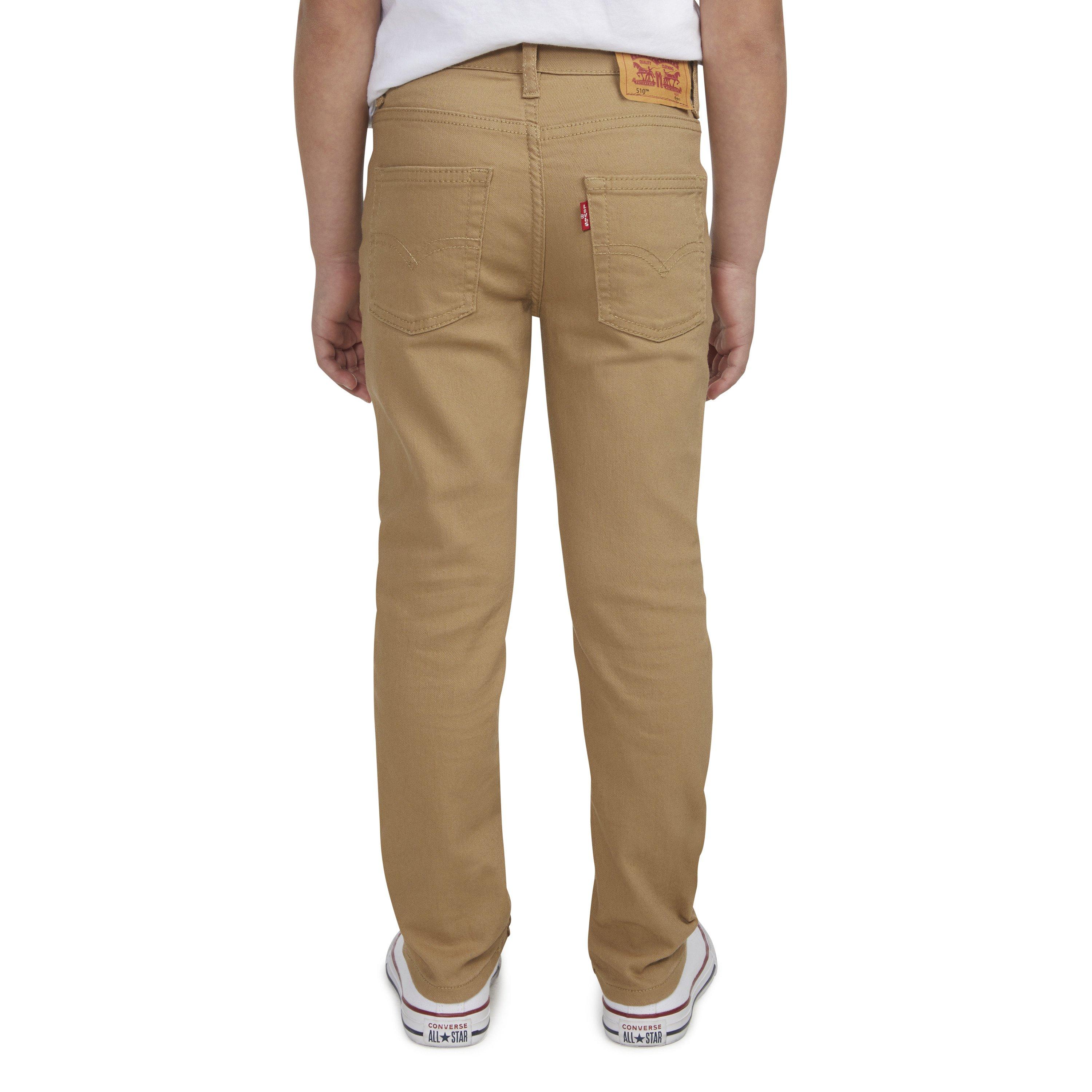 Levi's 510 Eco Performance Skinny Fit Lt Wash Little Boys' Khaki Denim Jeans
