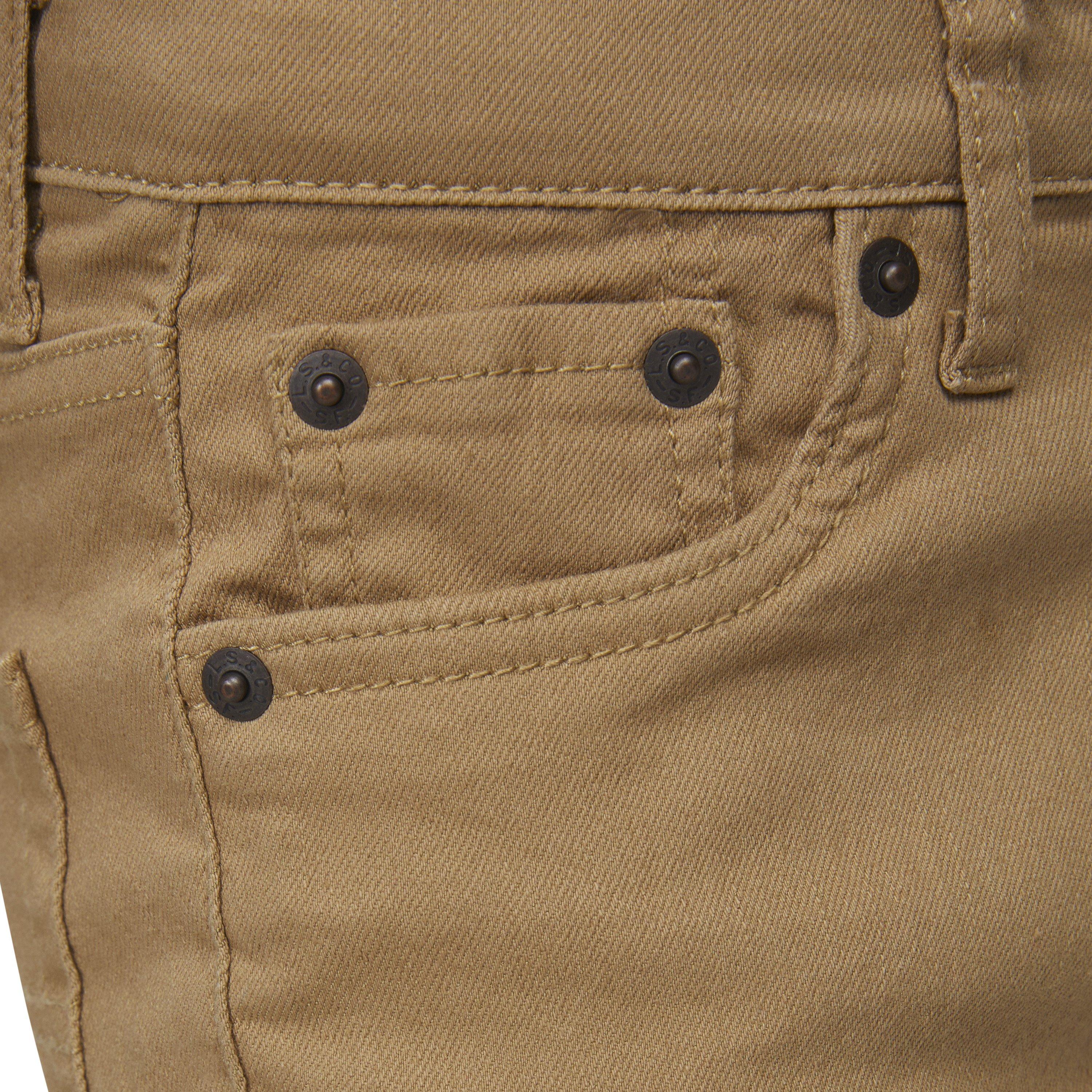 Levi's 510 Eco Performance Skinny Fit Lt Wash Little Boys' Khaki Denim Jeans - KHAKI Thumbnail View 4