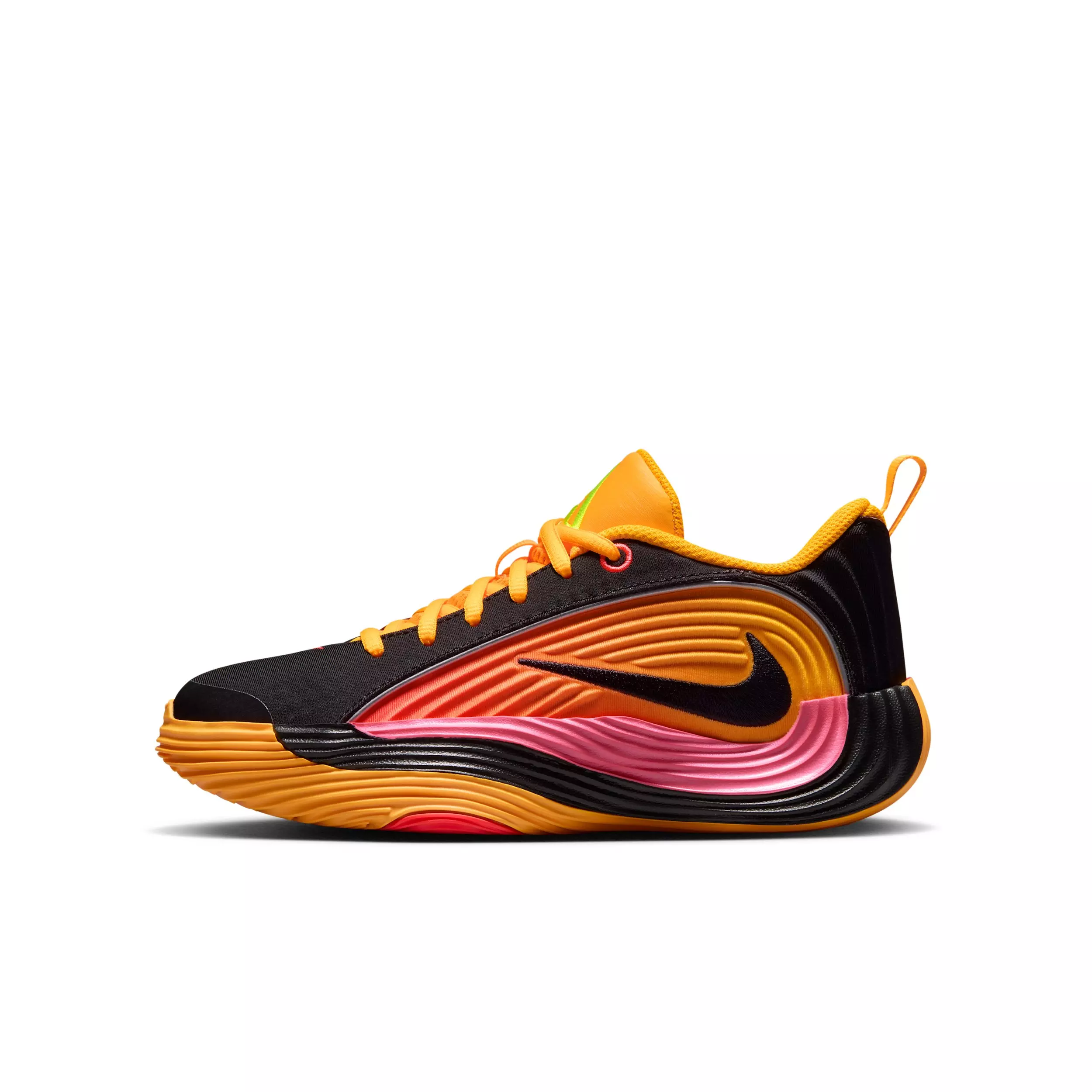 Nike Giannis Immortality 5 "Laser Crimson/Orange/Black/Silver" Grade School Boys' Basketball Shoe - CRIMSON/ORANGE/BLACK/SILVER