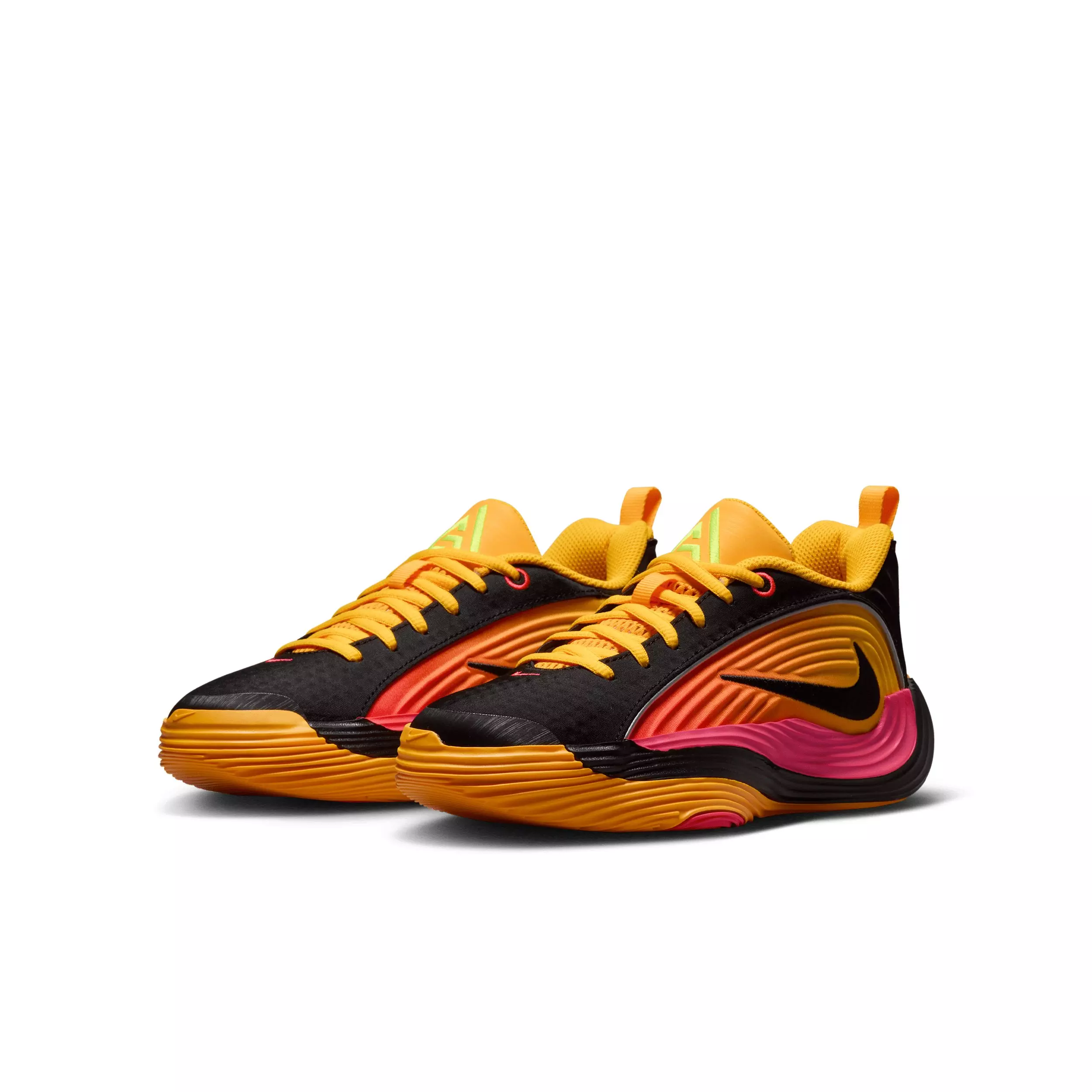 Nike Giannis Immortality 5 "Laser Crimson/Orange/Black/Silver" Grade School Boys' Basketball Shoe - CRIMSON/ORANGE/BLACK/SILVER