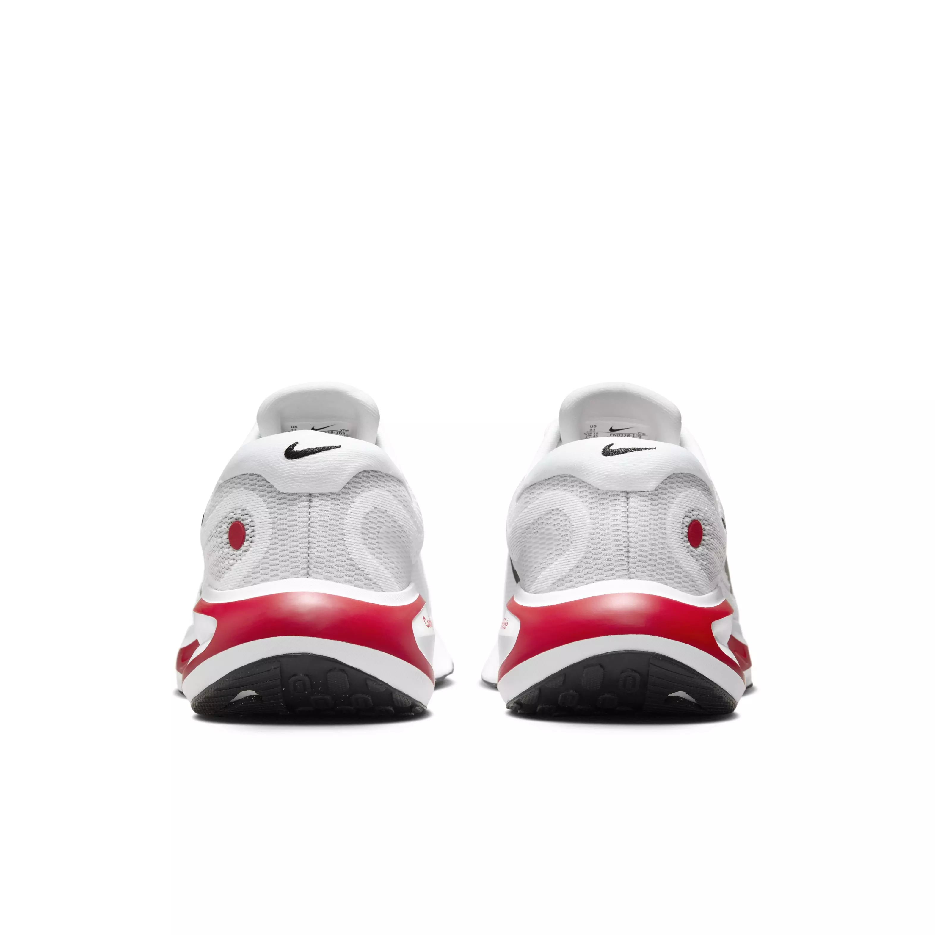 Nike Journey Run "White/Fire Red/Cement Grey/Black" Men's Running Shoe - WHITE/RED/GREY/BLACK