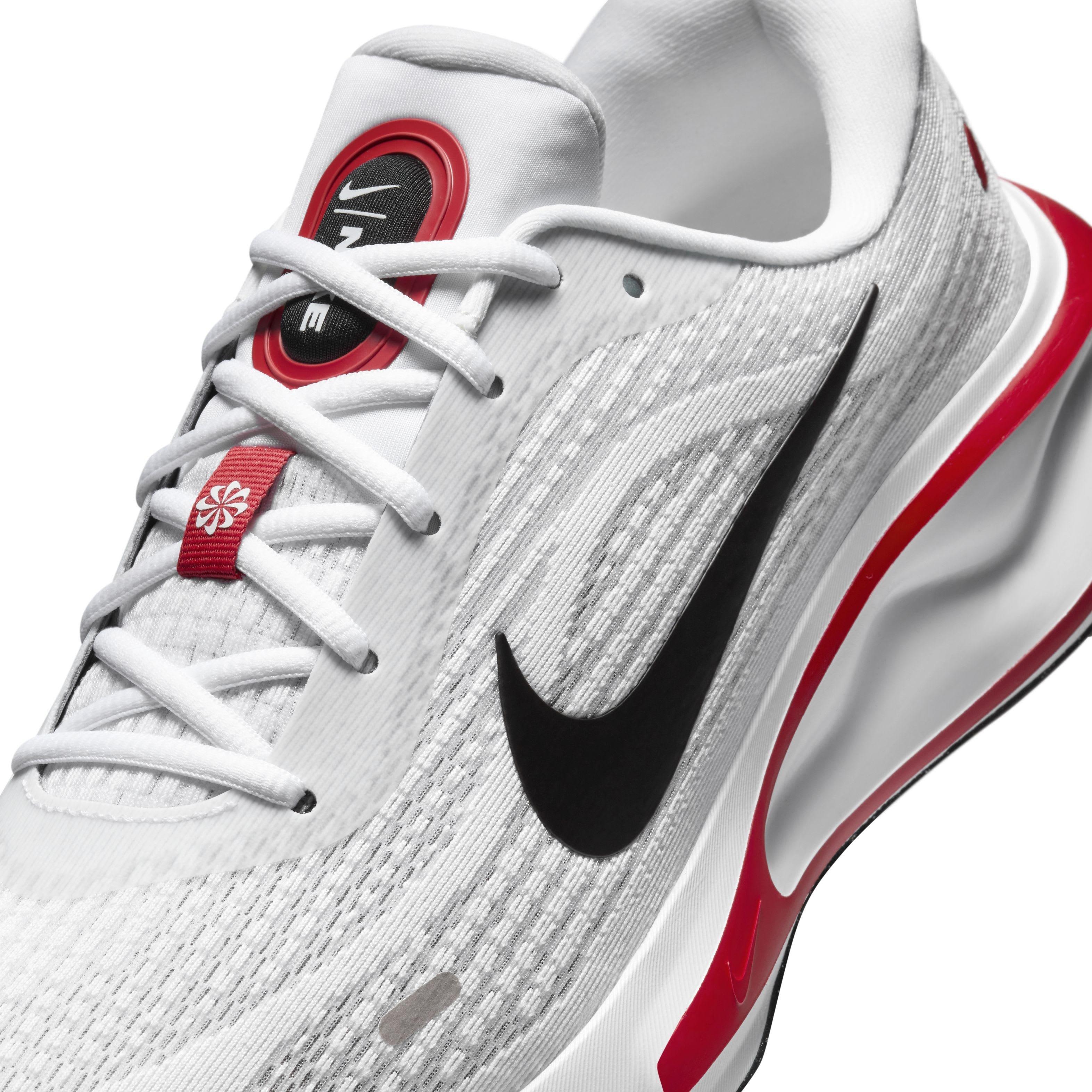 Nike Journey Run "White/Fire Red/Cement Grey/Black" Men's Running Shoe - WHITE/RED/GREY/BLACK Thumbnail View 7