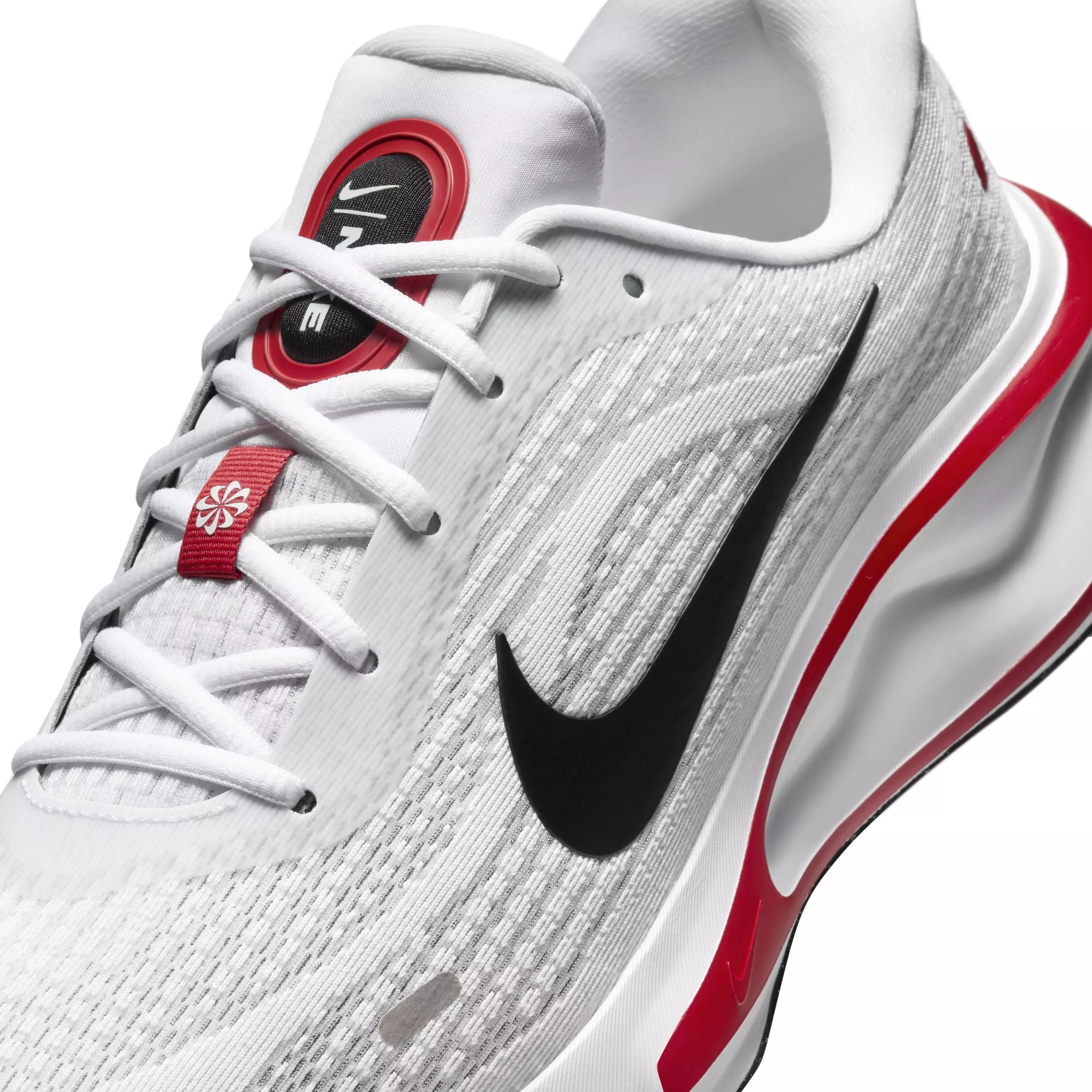 Nike Journey Run "White/Fire Red/Cement Grey/Black" Men's Running Shoe - WHITE/RED/GREY/BLACK