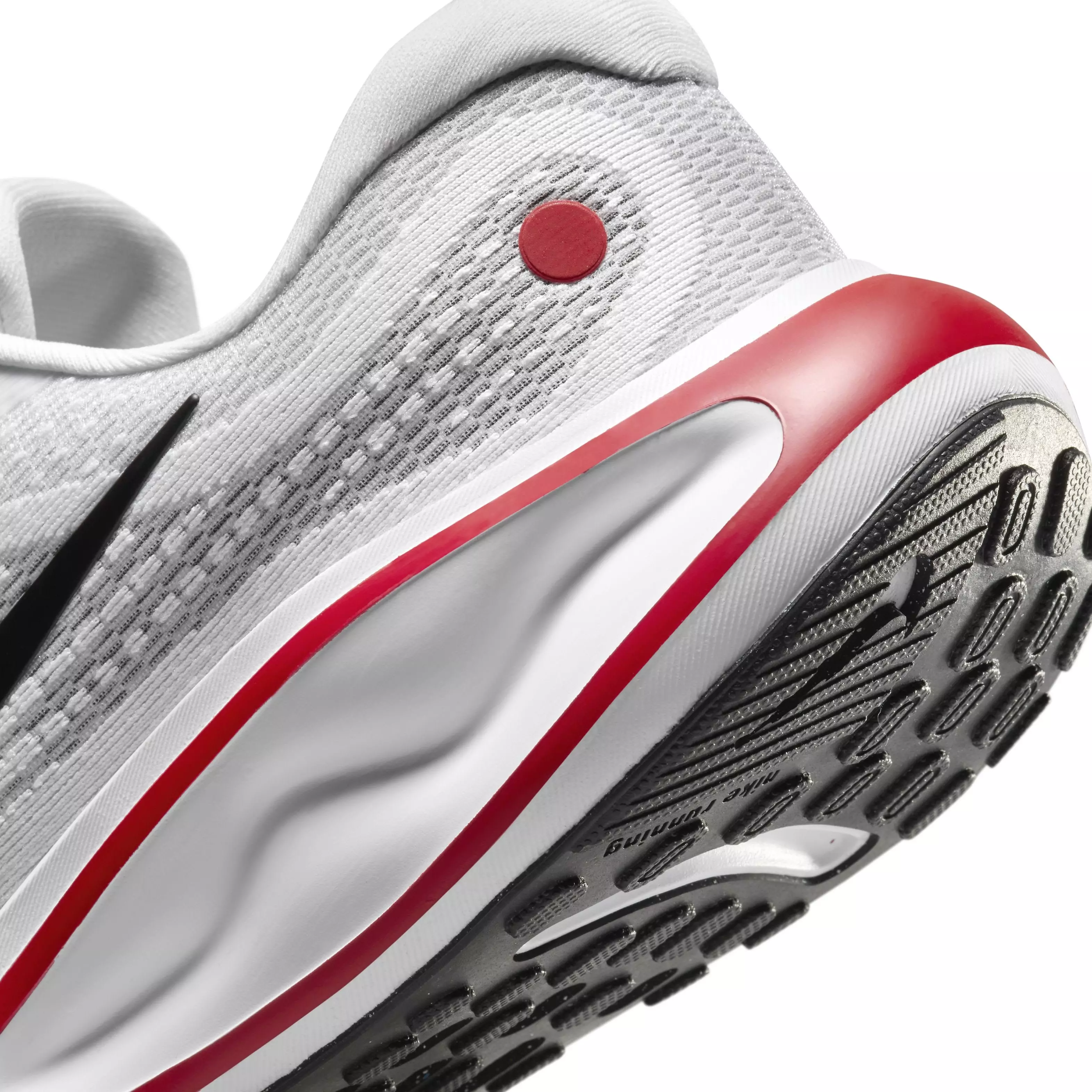 Nike Journey Run "White/Fire Red/Cement Grey/Black" Men's Running Shoe - WHITE/RED/GREY/BLACK