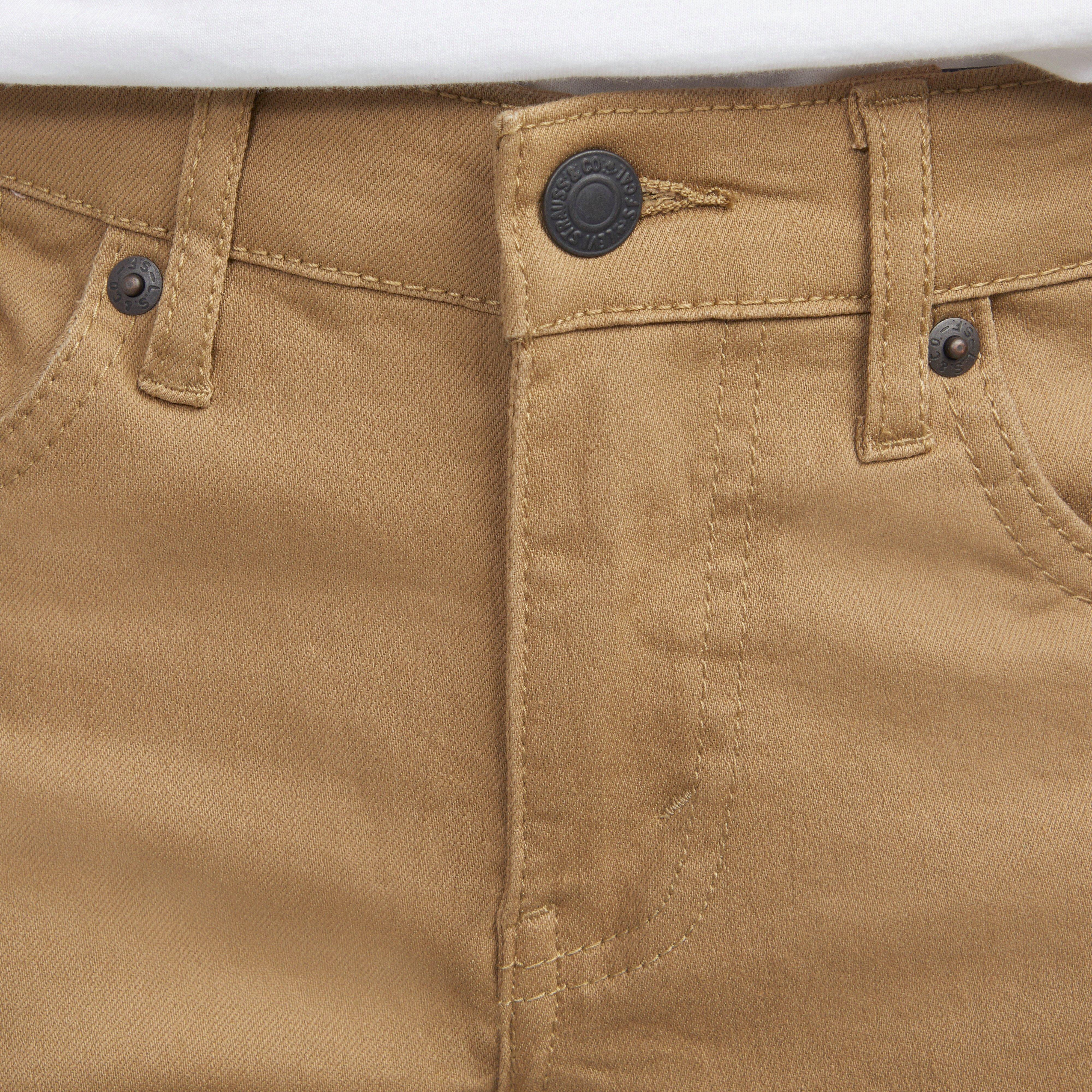 Levi's Big Boys' 510 Eco Performance Skinny Fit Lt Wash Khaki Denim Jeans - KHAKI Thumbnail View 4
