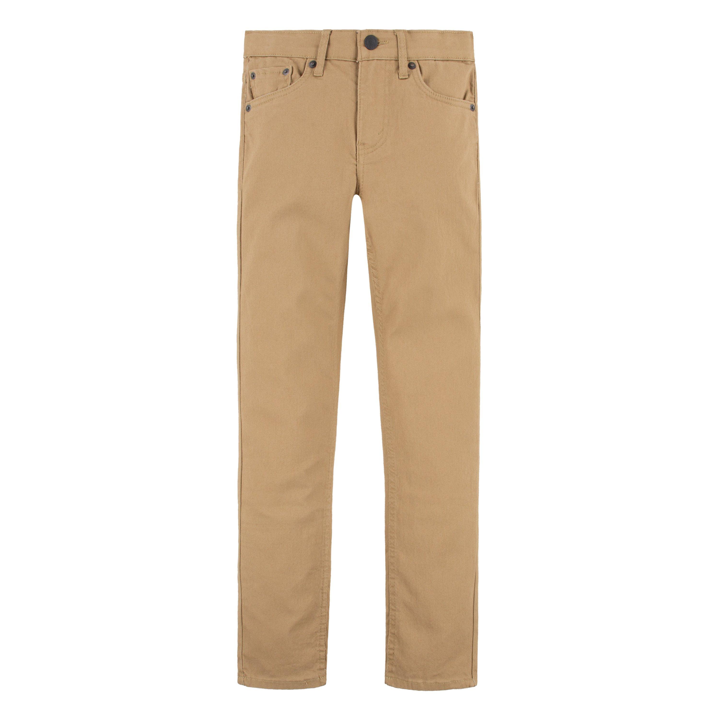 Levi's 510 Eco Performance Skinny Fit Lt Wash Big Boys' Khaki Denim Jeans - KHAKI Thumbnail View 9