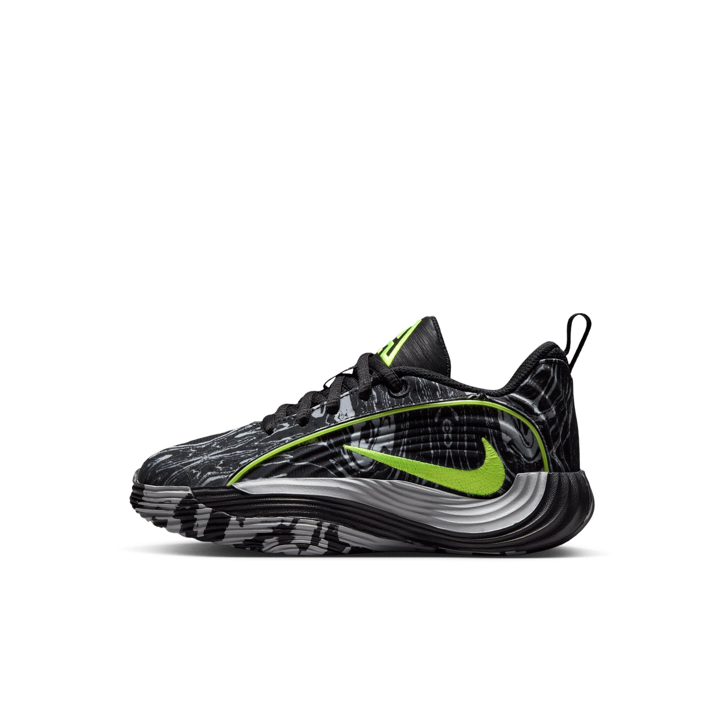 Nike Giannis Immortality 5 "Black/Light Smoke Grey/Volt" Preschool Boys' Basketball Shoe - BLACK/LT GREY/VOLT