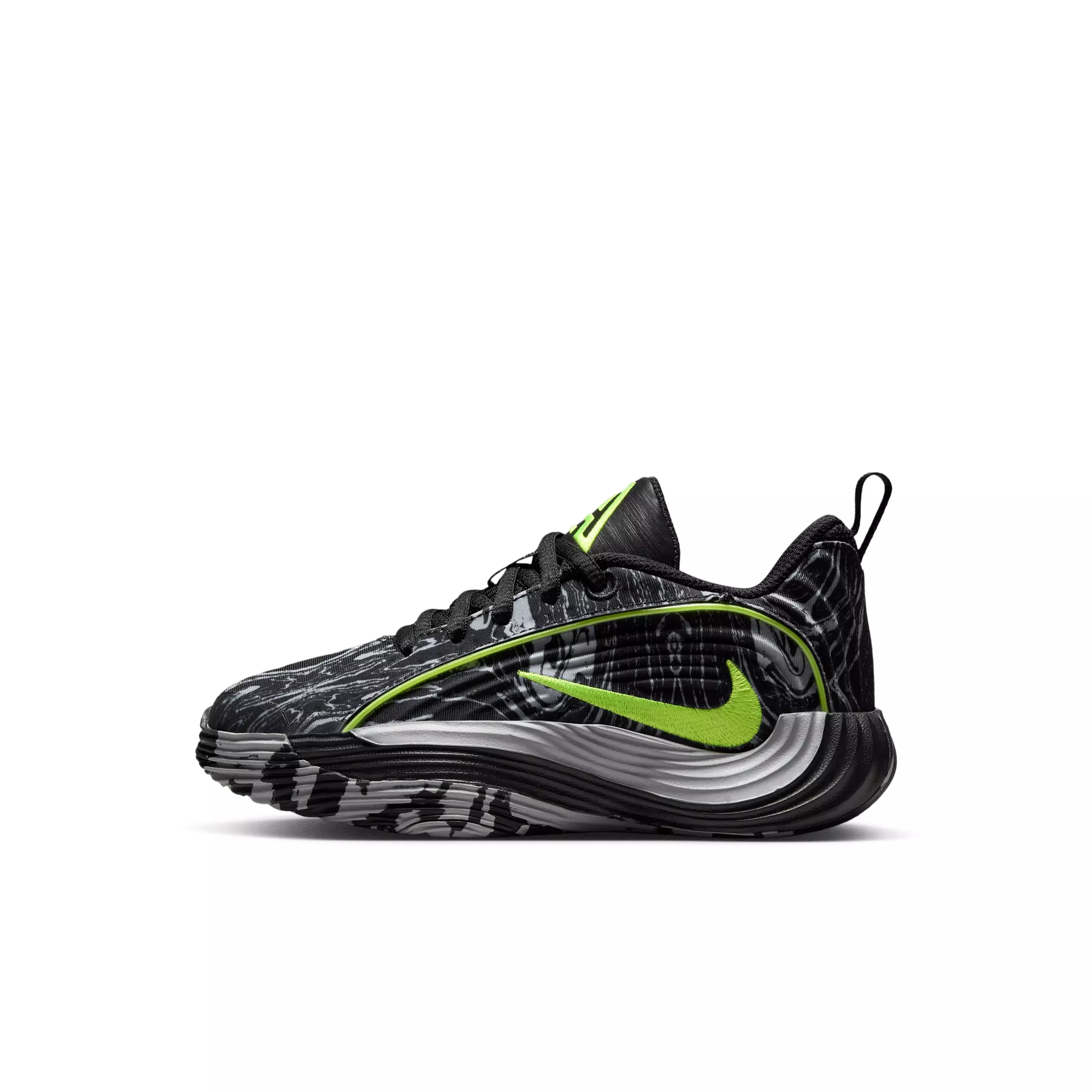 Nike Giannis Immortality 5 "Black/Light Smoke Grey/Volt" Preschool Boys' Basketball Shoe - BLACK/LT GREY/VOLT