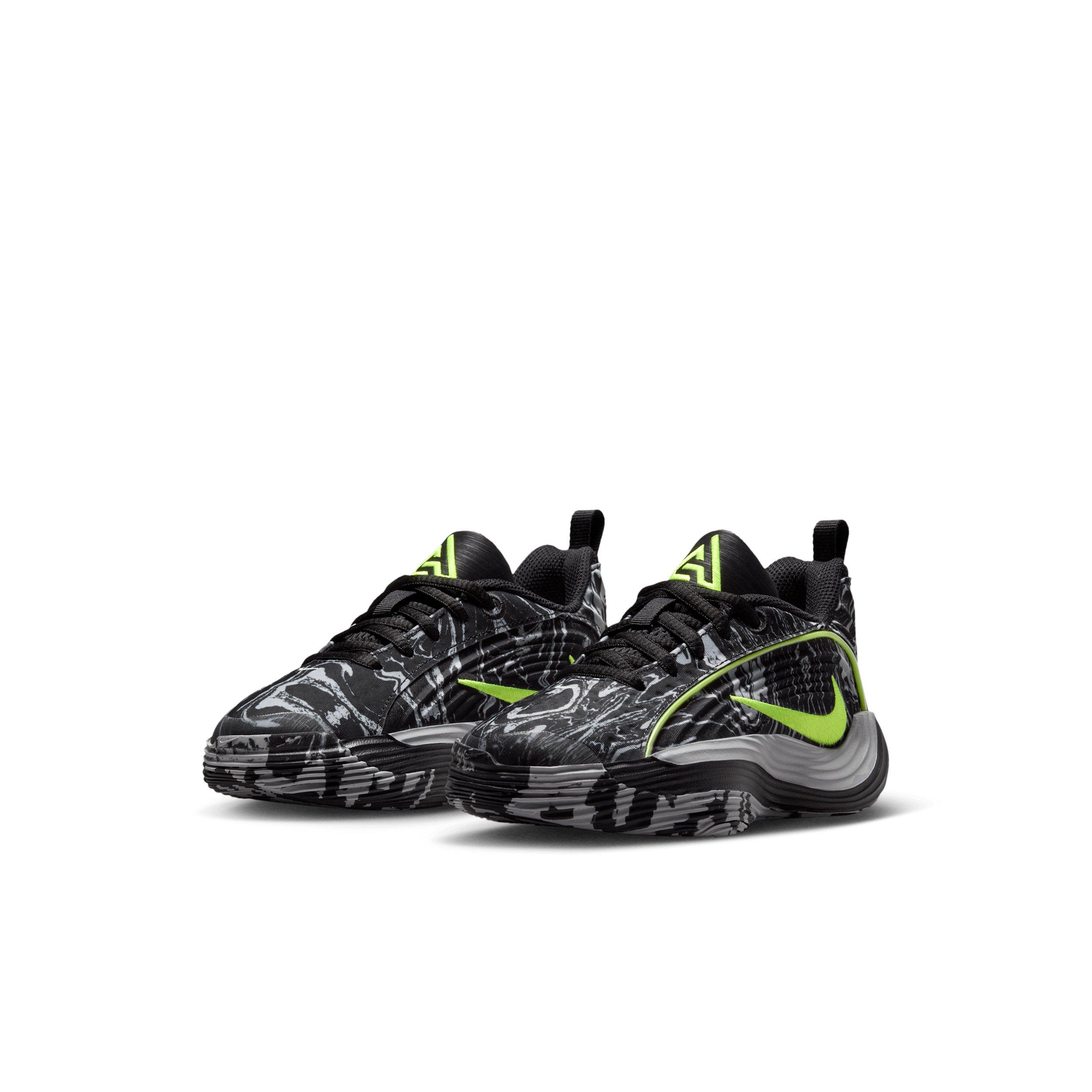 Nike Giannis Immortality 5 "Black/Light Smoke Grey/Volt" Preschool Boys' Basketball Shoe - BLACK/LT GREY/VOLT