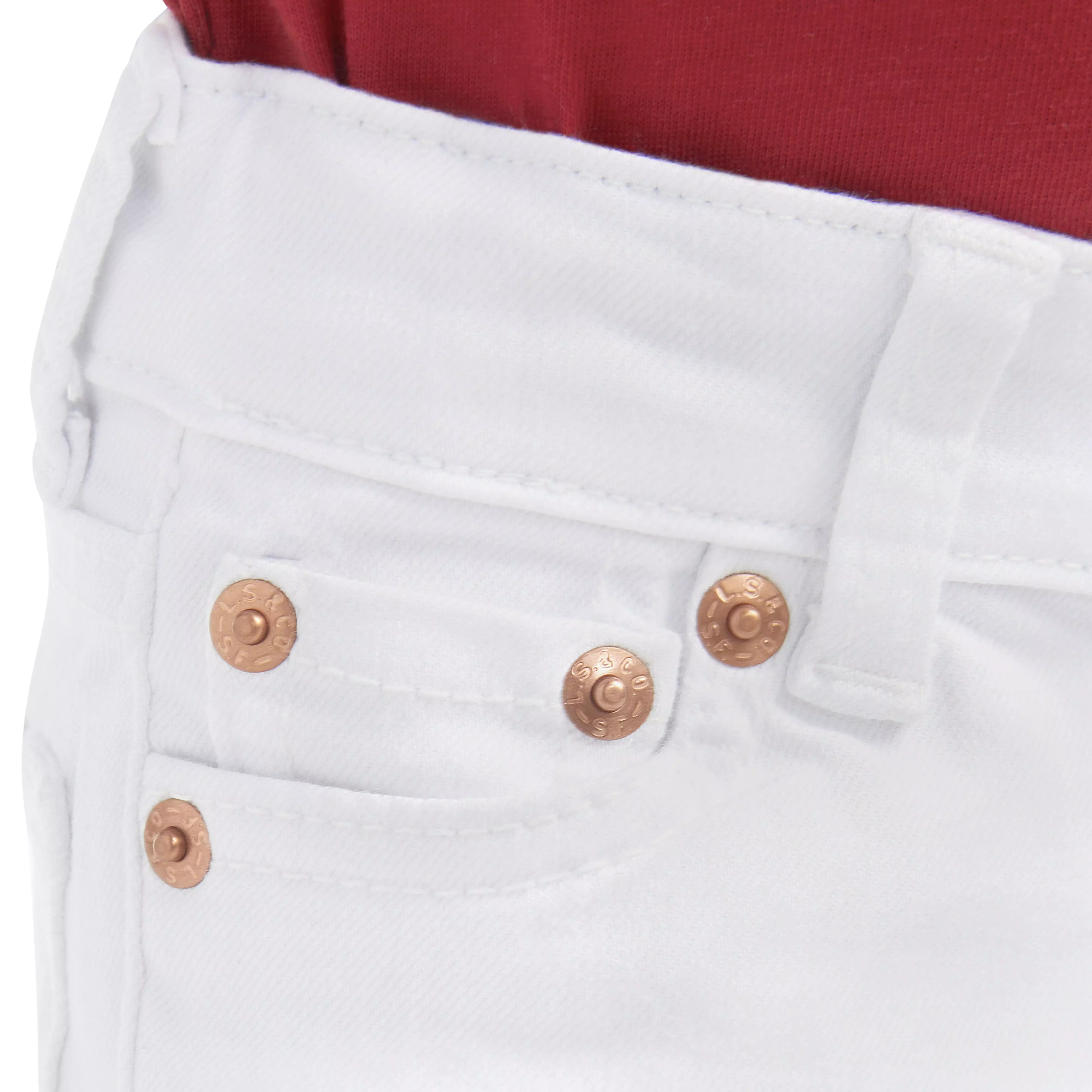Levi's Toddler Boys' 502 Strong Performance Tapered Fit White Wash Denim Jeans - WHITE