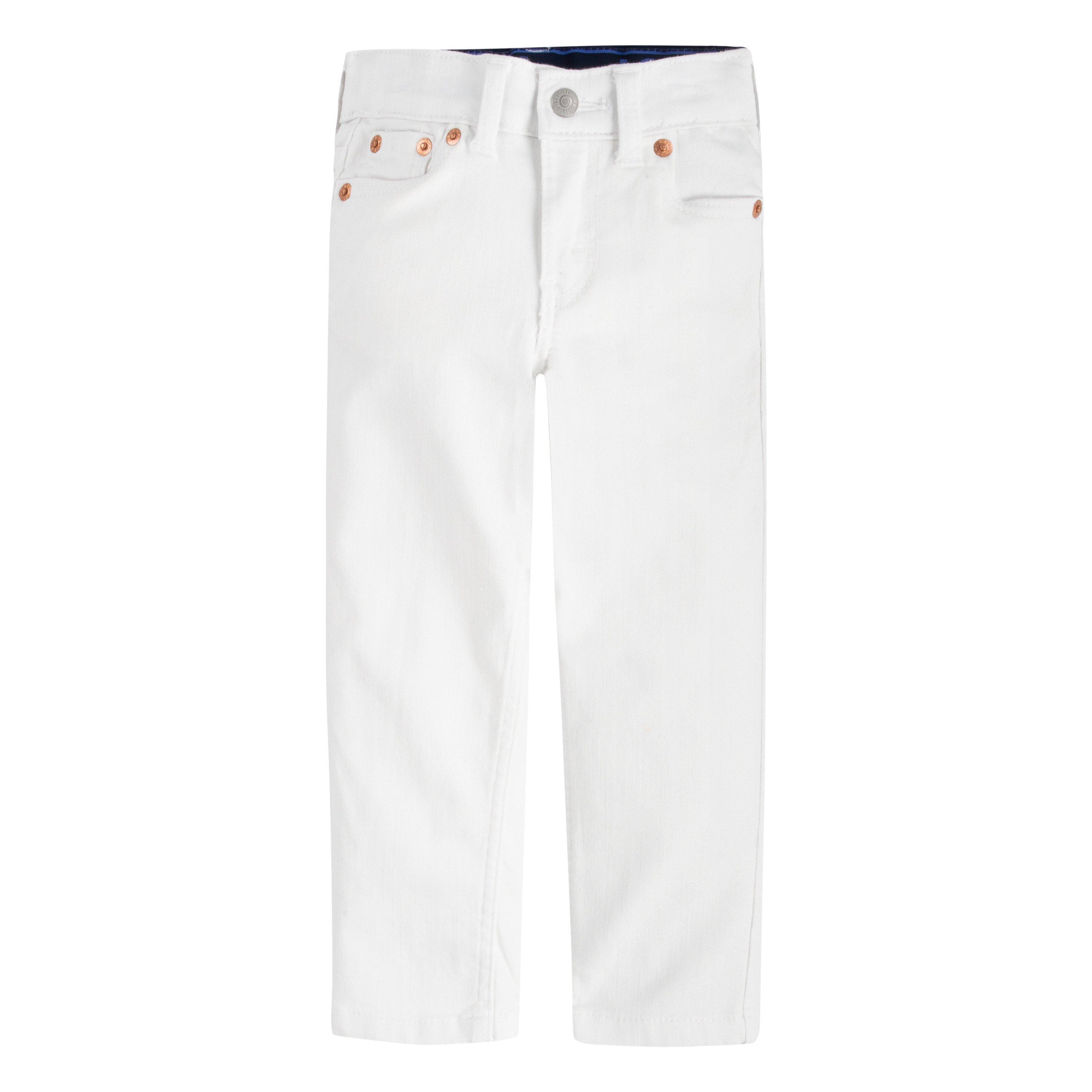 Levi's 502 Strong Performance Tapered Fit White Wash Toddler Boys' White Denim Jeans