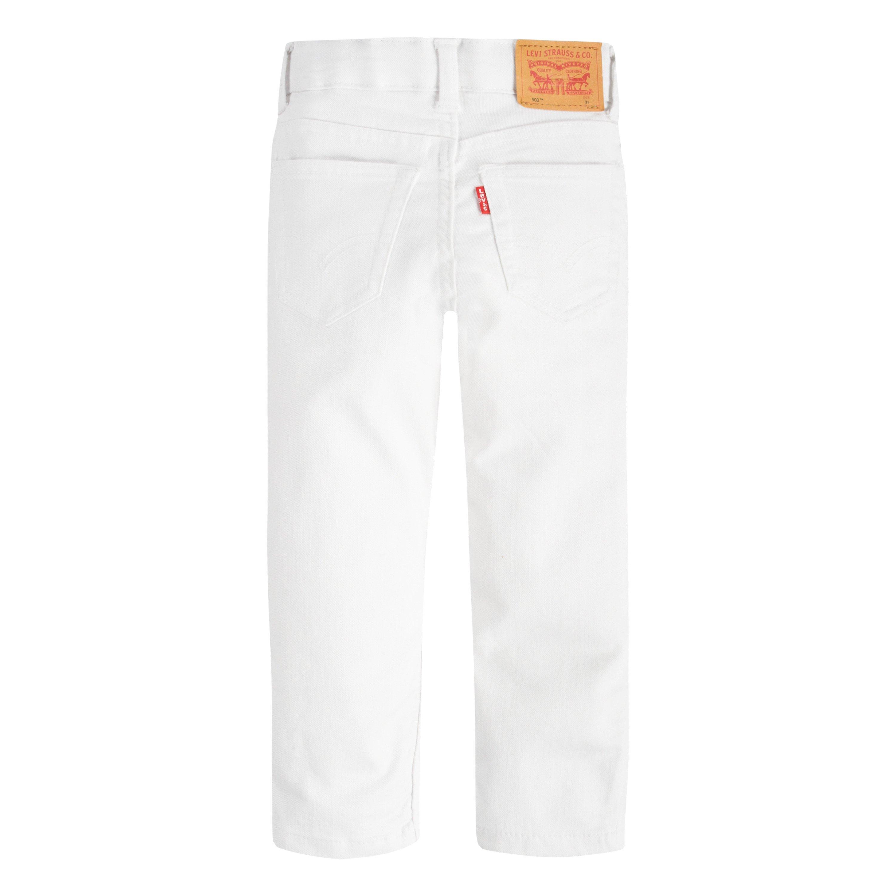 Levi's Toddler Boys' 502 Strong Performance Tapered Fit White Wash Denim Jeans - WHITE Thumbnail View 9