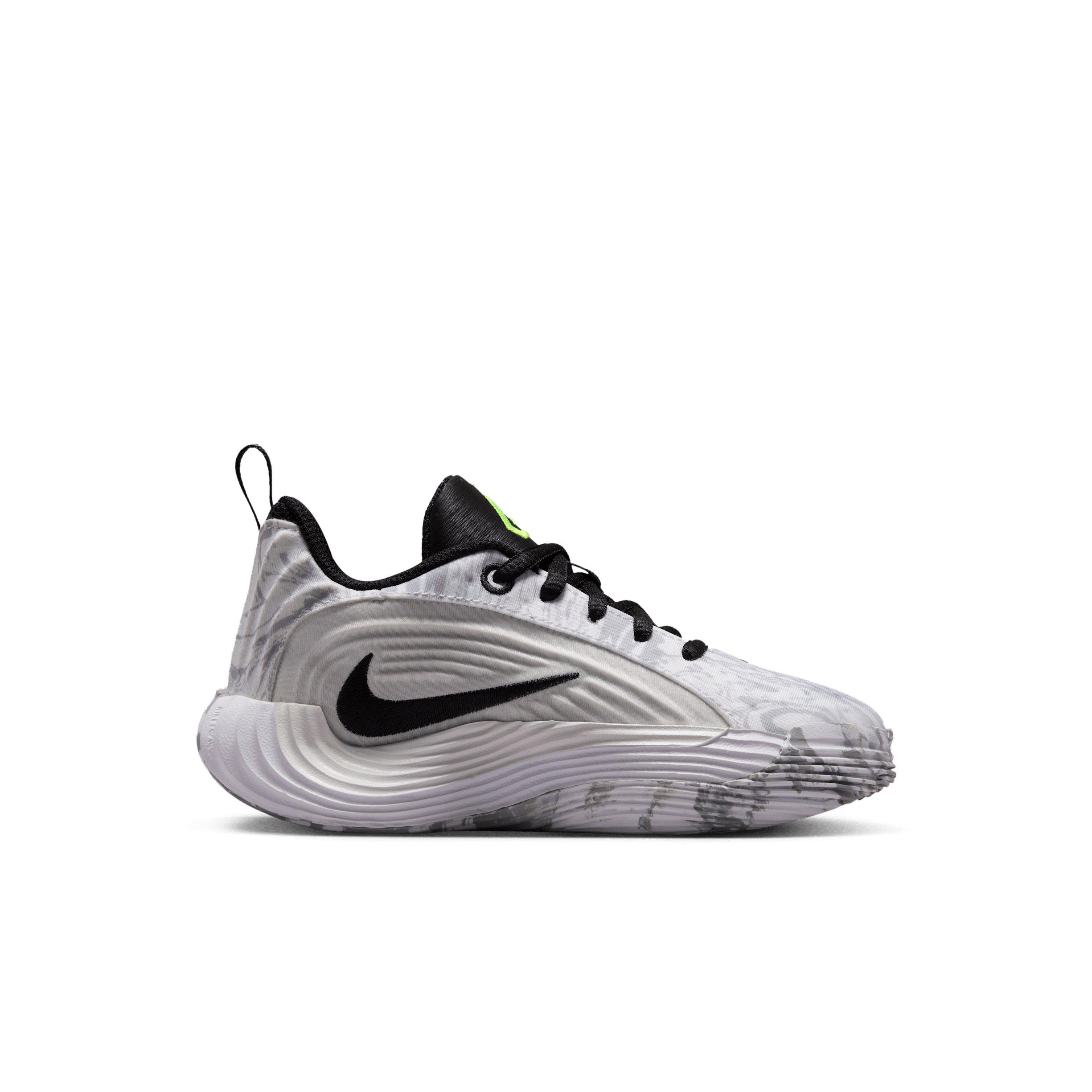Nike Giannis Immortality 5 "White/Off White/Light Smoke Grey/Silver" Preschool Boys' Basketball Shoe - WHITE/OFF WHITE/LT GREY/SILVER