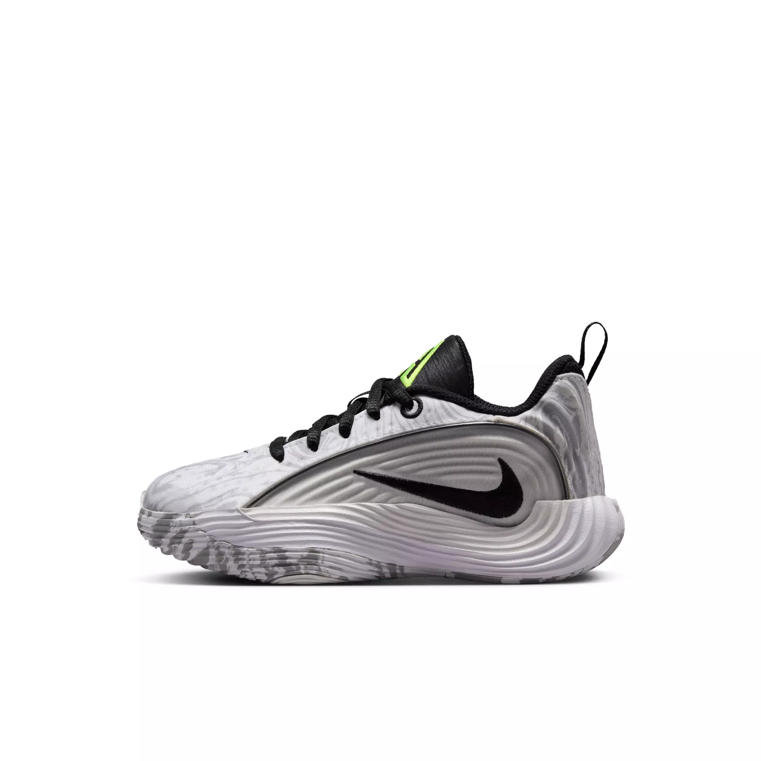 Nike Giannis Immortality 5 "White/Off White/Light Smoke Grey/Silver" Preschool Boys' Basketball Shoe - WHITE/OFF WHITE/LT GREY/SILVER