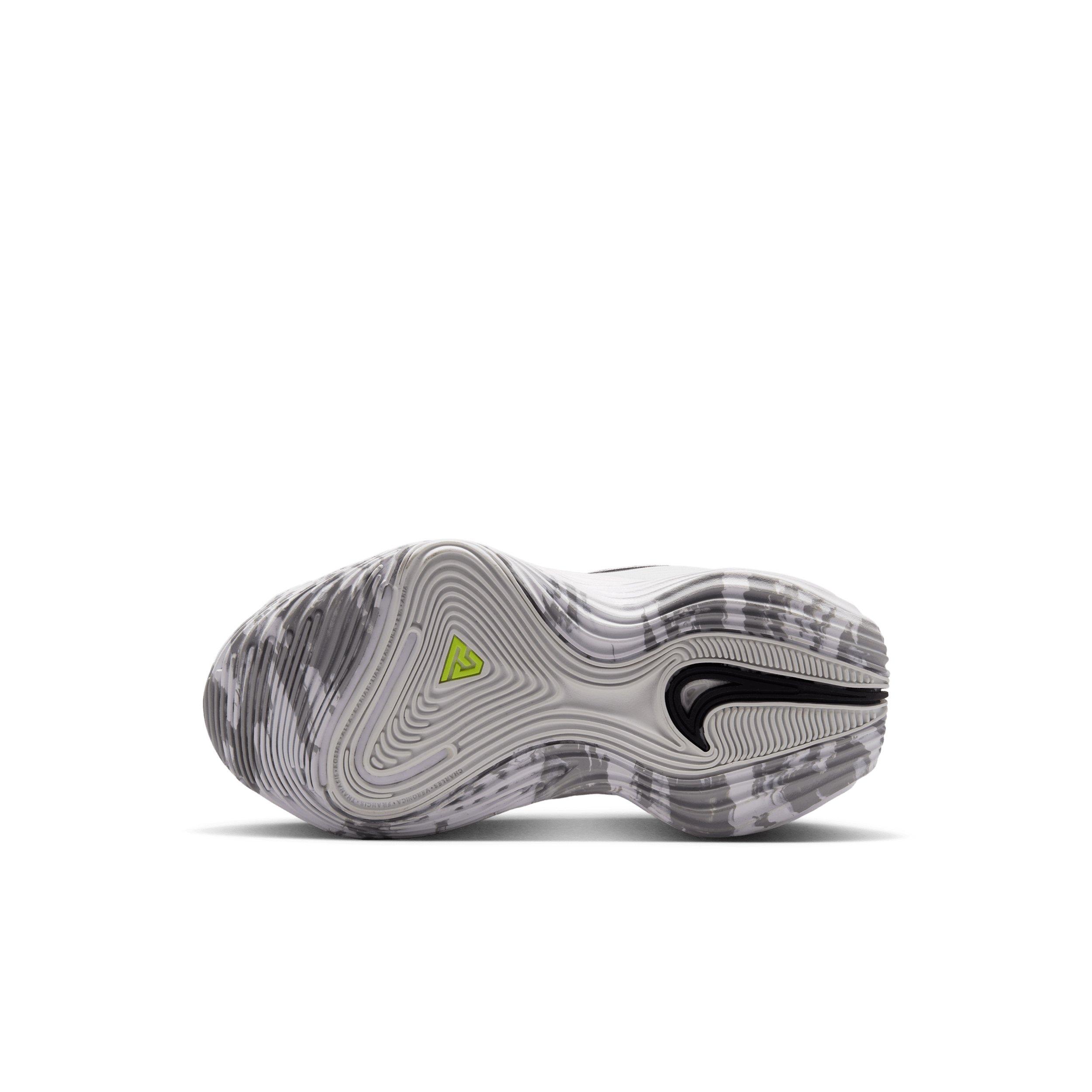 Nike Giannis Immortality 5 "White/Off White/Light Smoke Grey/Silver" Preschool Boys' Basketball Shoe - WHITE/OFF WHITE/LT GREY/SILVER