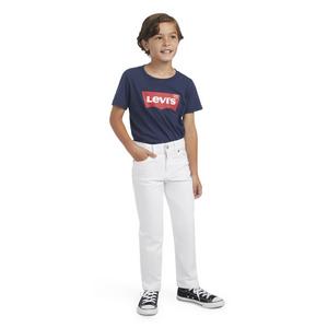 Levi's 502 Strong Performance Tapered Fit White Wash Little Boys' White Denim Jeans