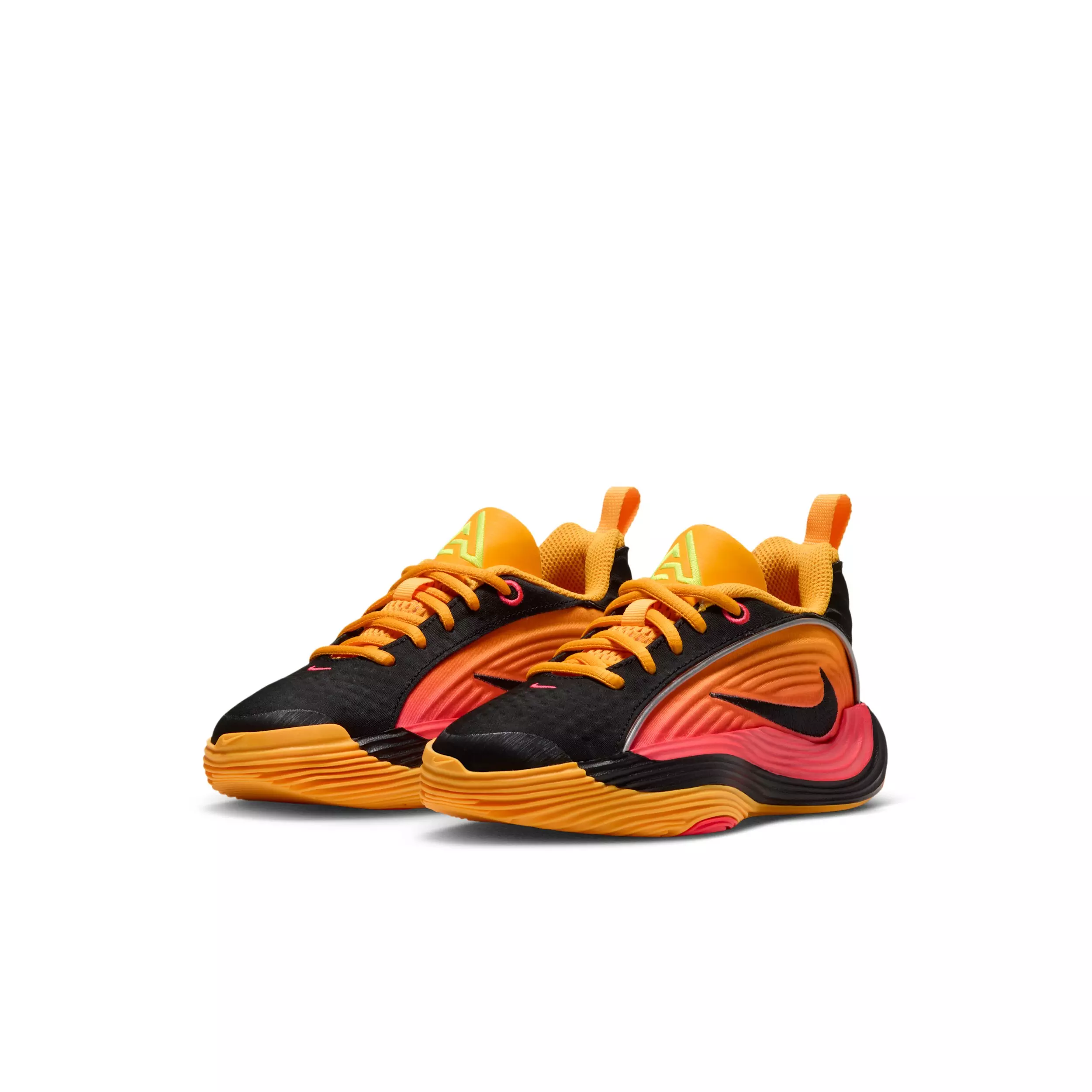 Nike Giannis Immortality 5 "Laser Crimson/Laser Orange/Black/Silver" Preschool Boys' Basketball Shoe - CRIMSON/ORANGE/BLACK/SILVER