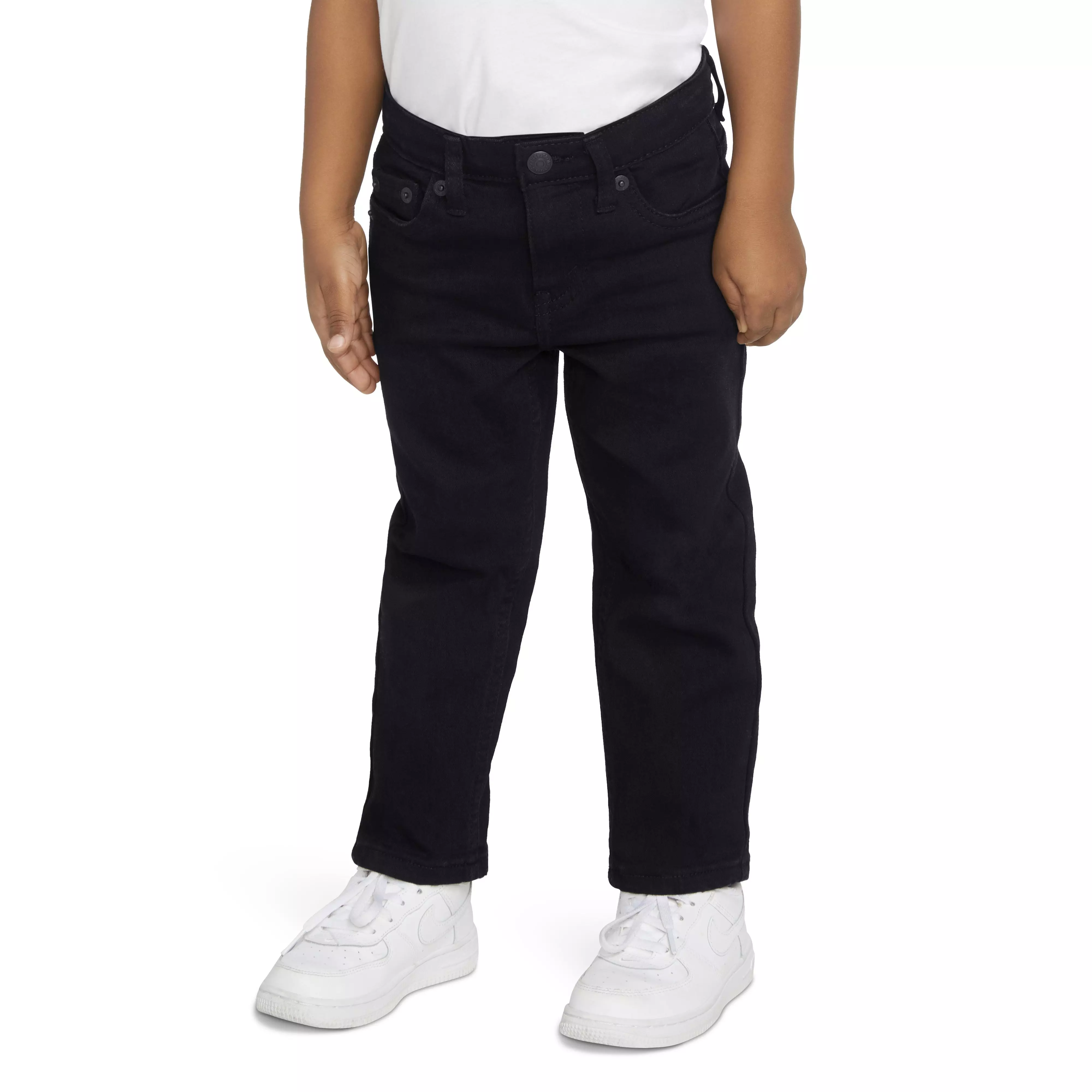 Levi's 502 Strong Performance Tapered Fit Black Wash Toddler Boys' Black Denim Jeans - BLACK