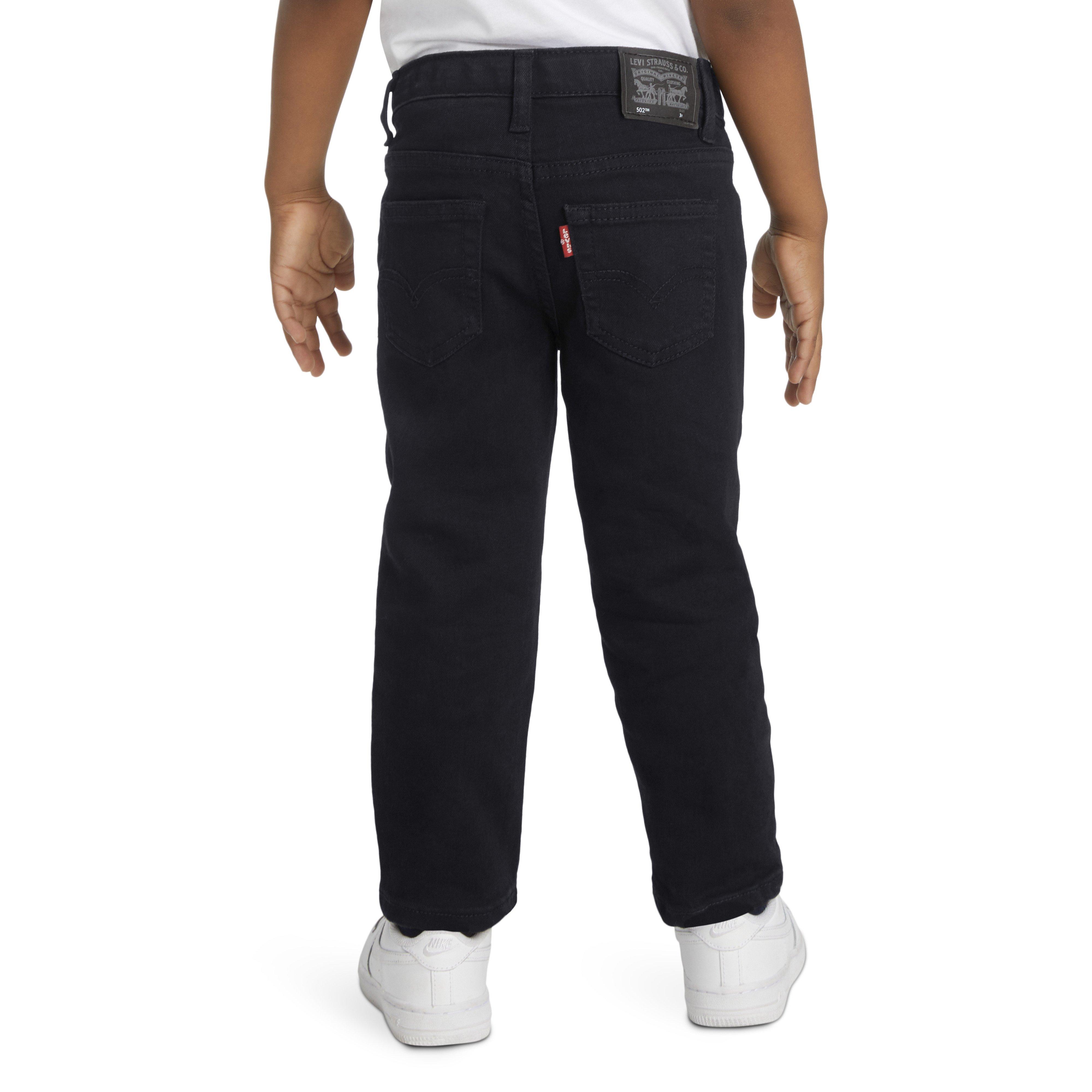 Levi's 502 Strong Performance Tapered Fit Black Wash Toddler Boys' Black Denim Jeans