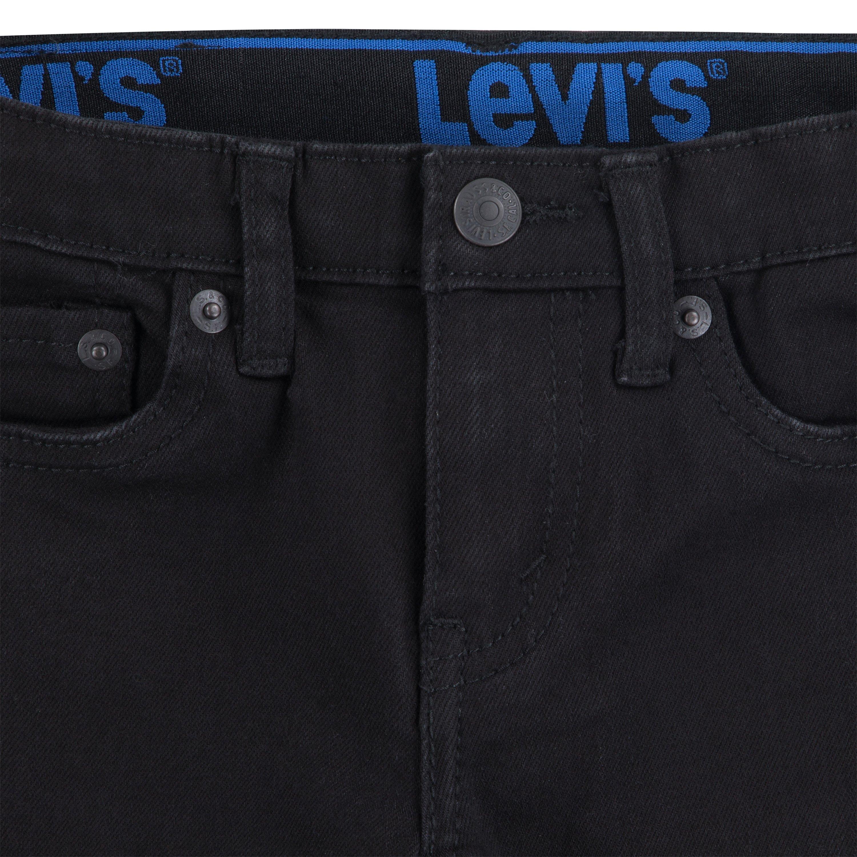 Levi's Toddler Boys' 502 Strong Performance Tapered Fit Black Wash Black Denim Jeans - BLACK Thumbnail View 4