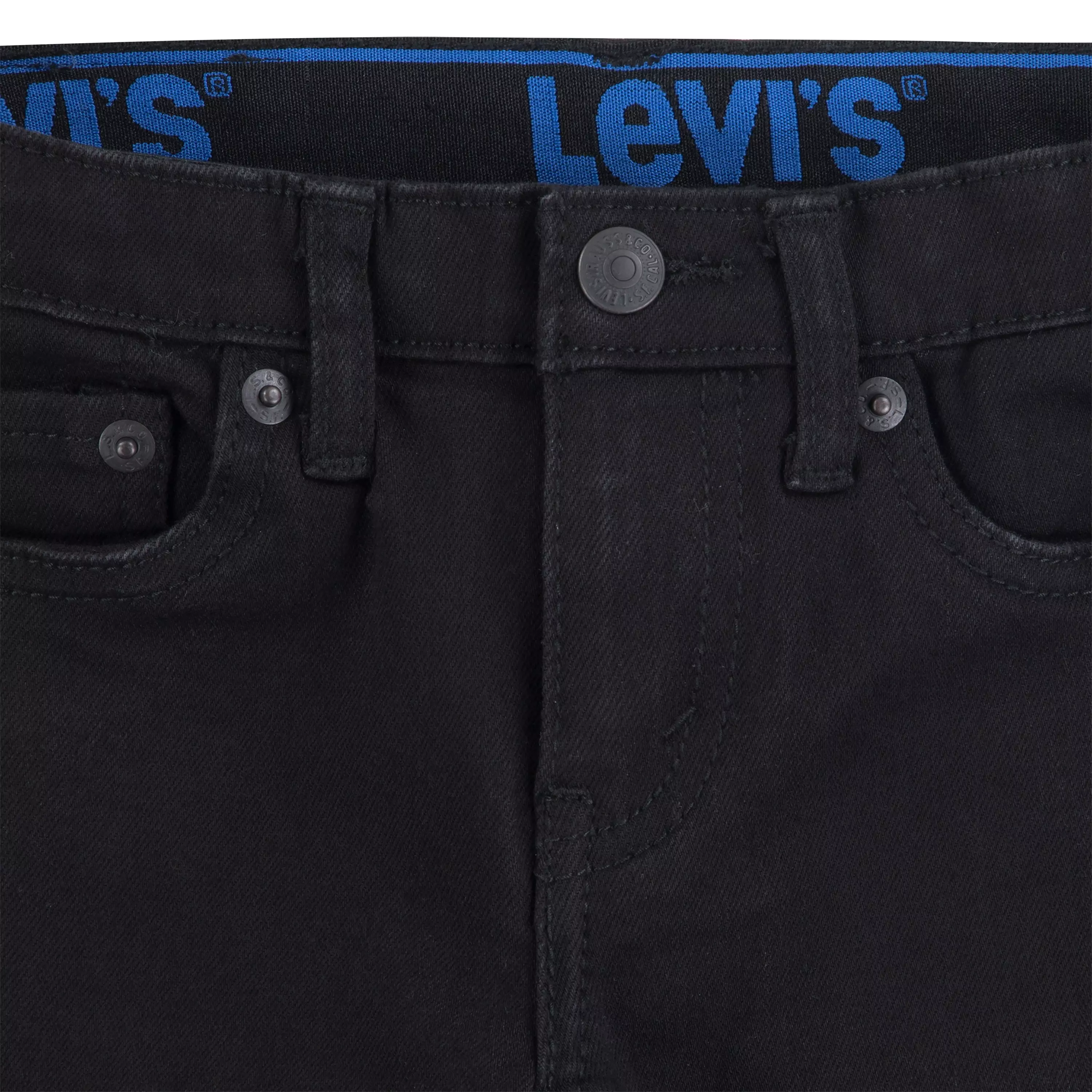 Levi's Toddler Boys' 502 Strong Performance Tapered Fit Black Wash Black Denim Jeans - BLACK