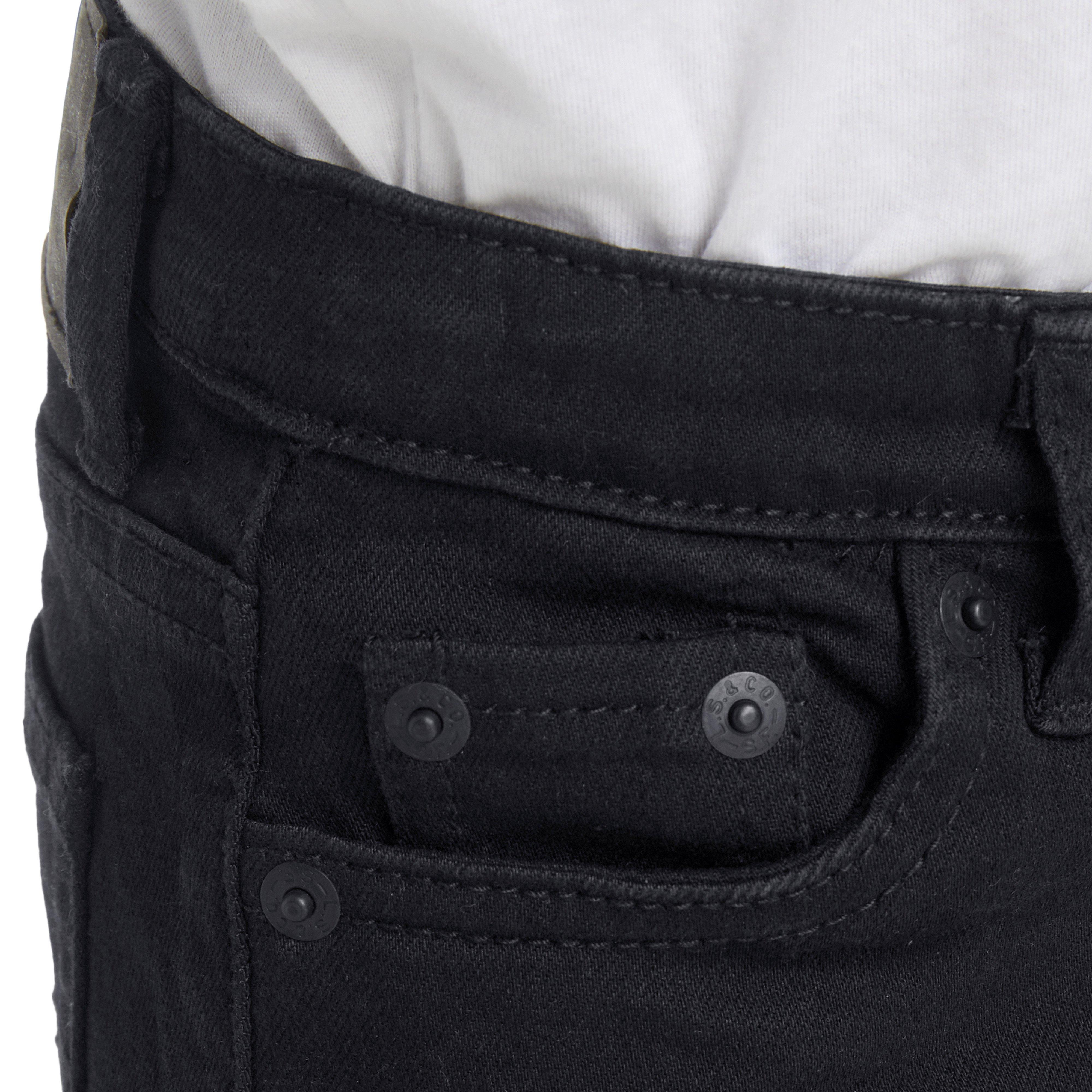 Levi's Toddler Boys' 502 Strong Performance Tapered Fit Black Wash Black Denim Jeans - BLACK Thumbnail View 6