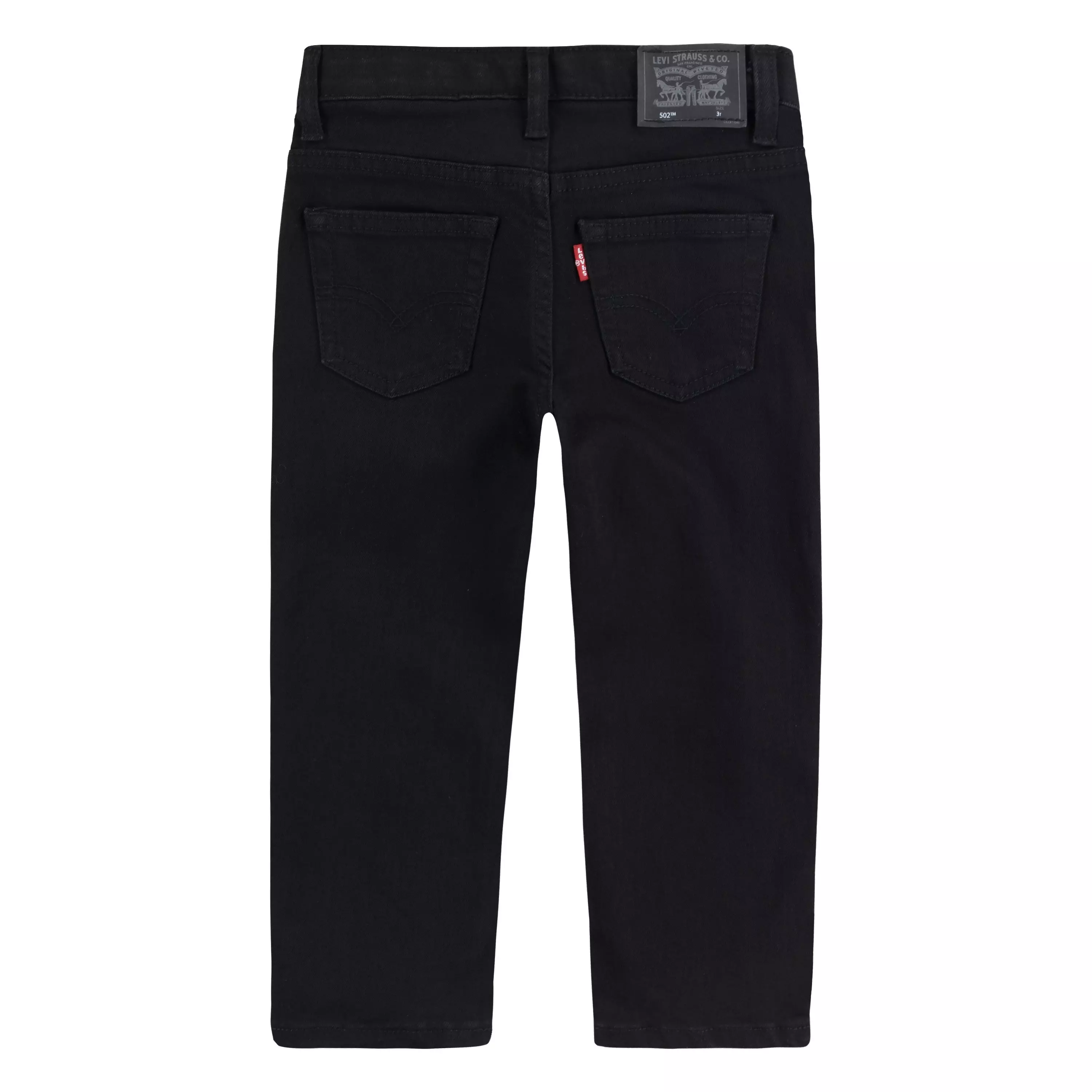 Levi's 502 Strong Performance Tapered Fit Black Wash Toddler Boys' Black Denim Jeans - BLACK
