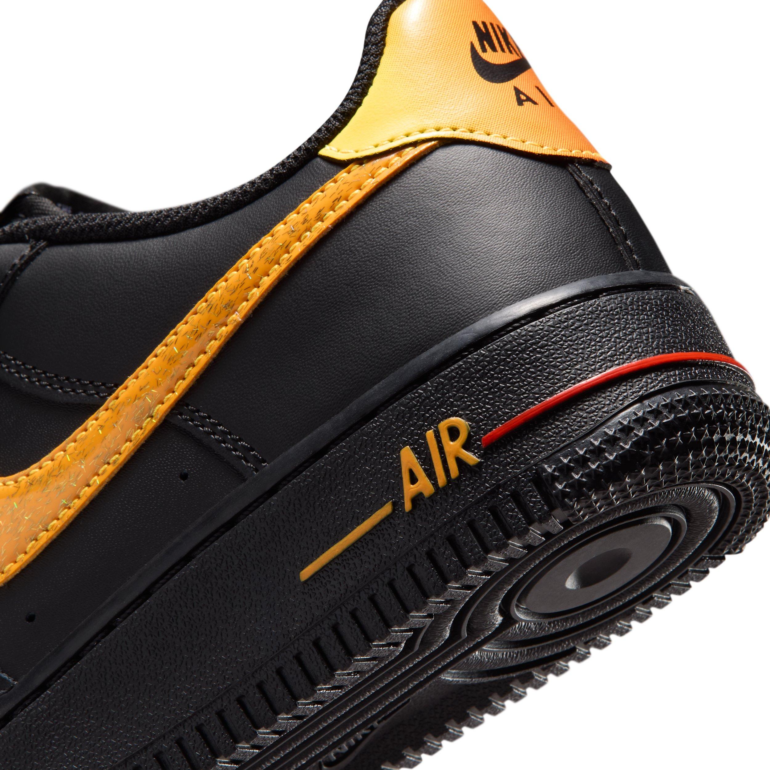 Nike Air Force 1 "Black/Laser Orange/Picante Red/Action Grape" Grade School Boys' Shoe - BLACK/ORANGE/RED/GRAPE Thumbnail View 8