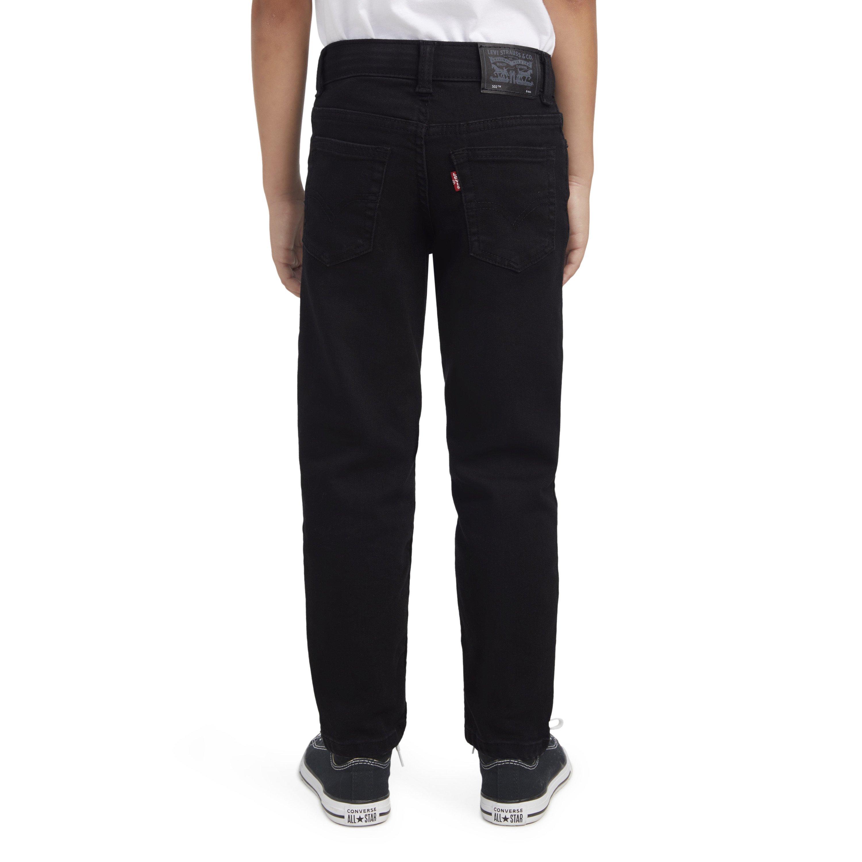 Levi's 502 Strong Performance Tapered Fit Black Wash Little Boys' Black Denim Jeans - BLACK