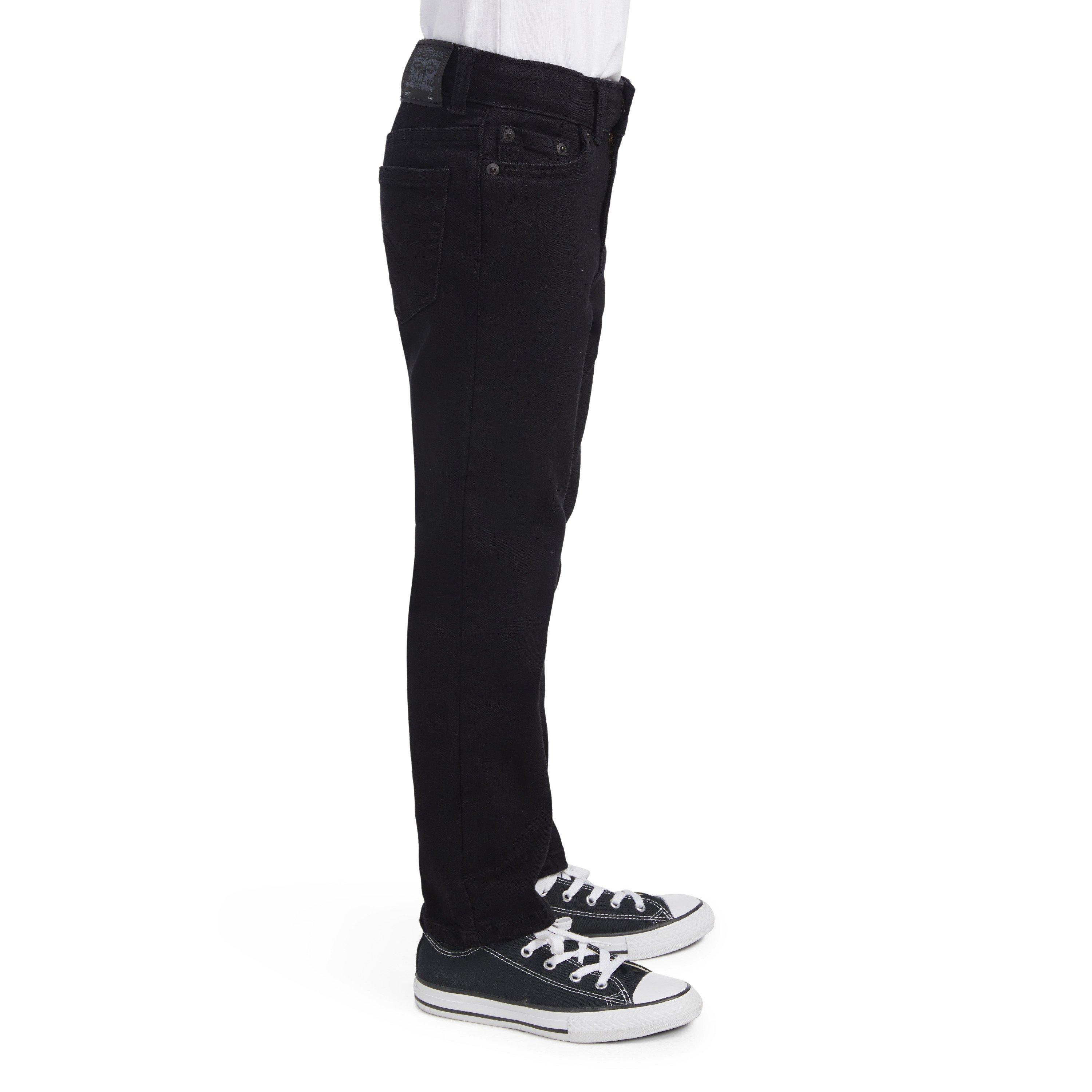 Levi's 502 Strong Performance Tapered Fit Black Wash Little Boys' Black Denim Jeans - BLACK