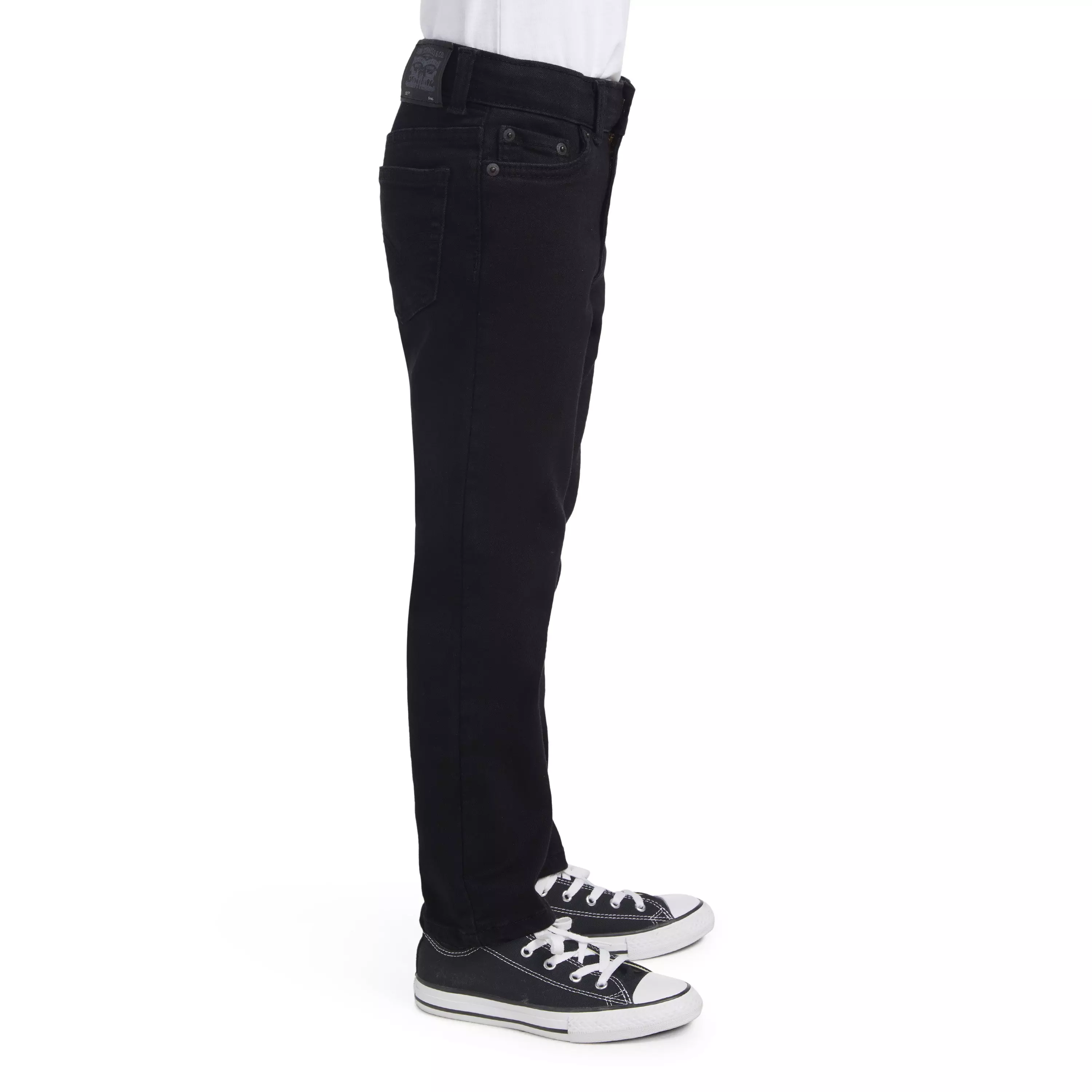 Levi's 502 Strong Performance Tapered Fit Black Wash Little Boys' Black Denim Jeans - BLACK