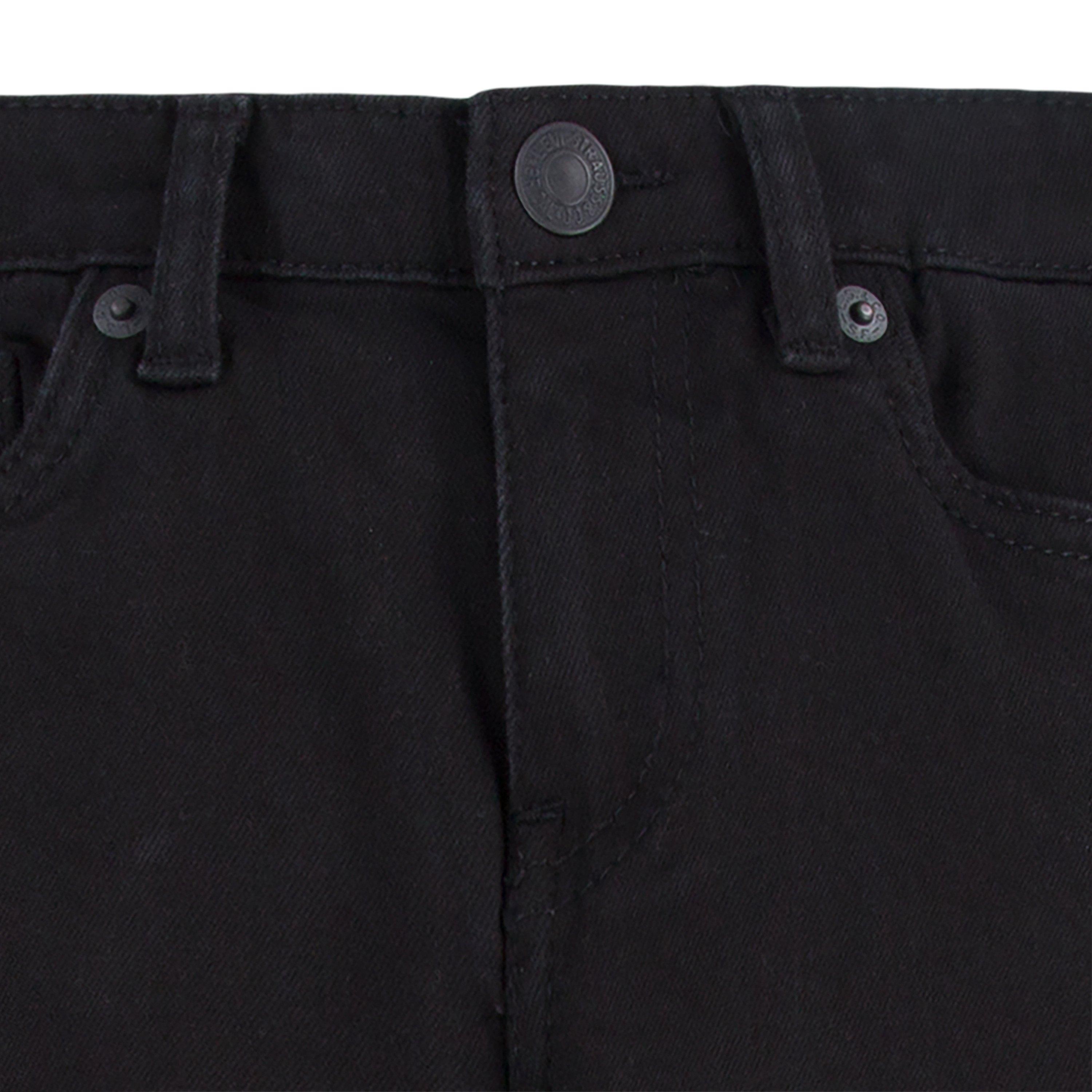 Levi's 502 Strong Performance Tapered Fit Black Wash Little Boys' Black Denim Jeans - BLACK