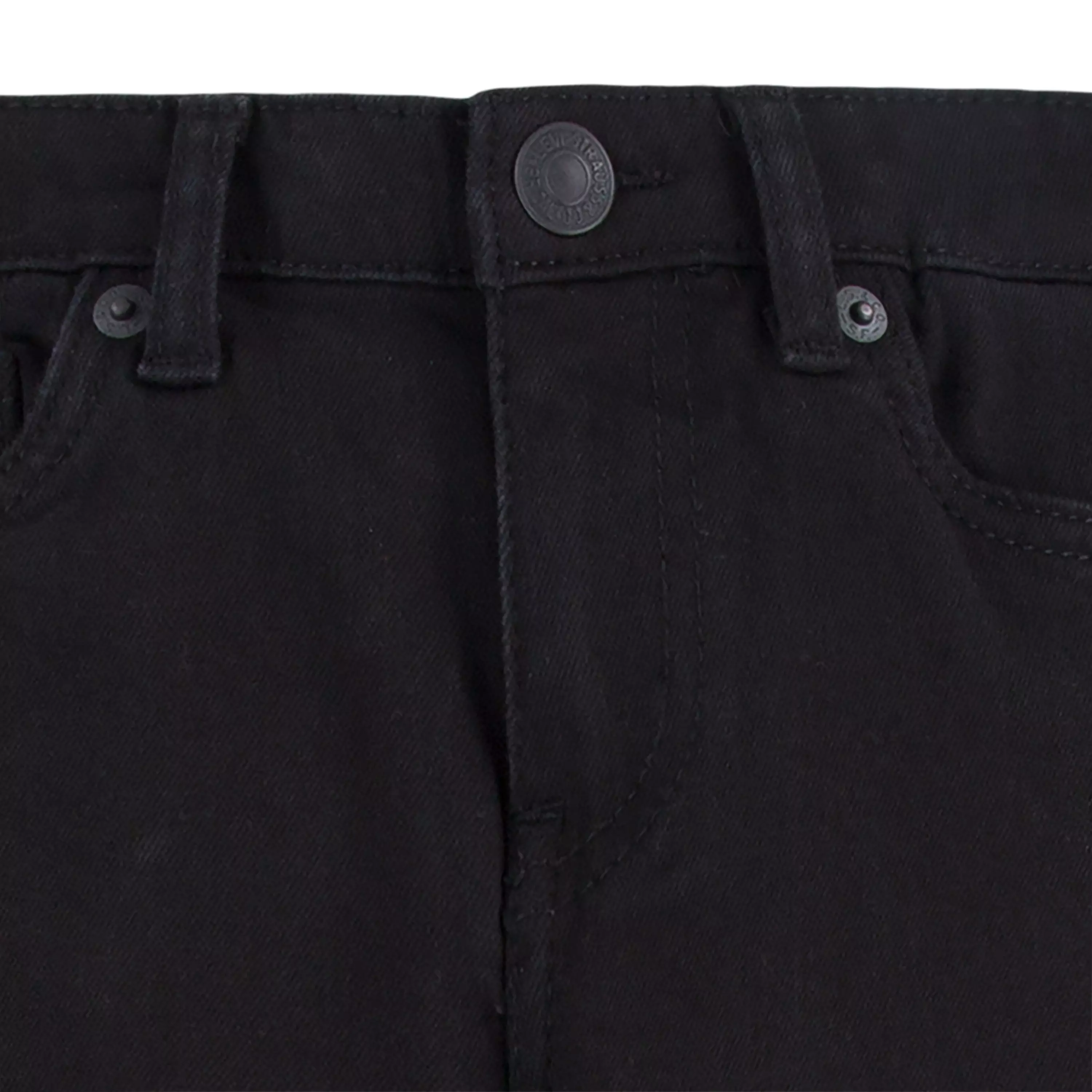Levi's 502 Strong Performance Tapered Fit Black Wash Little Boys' Black Denim Jeans - BLACK