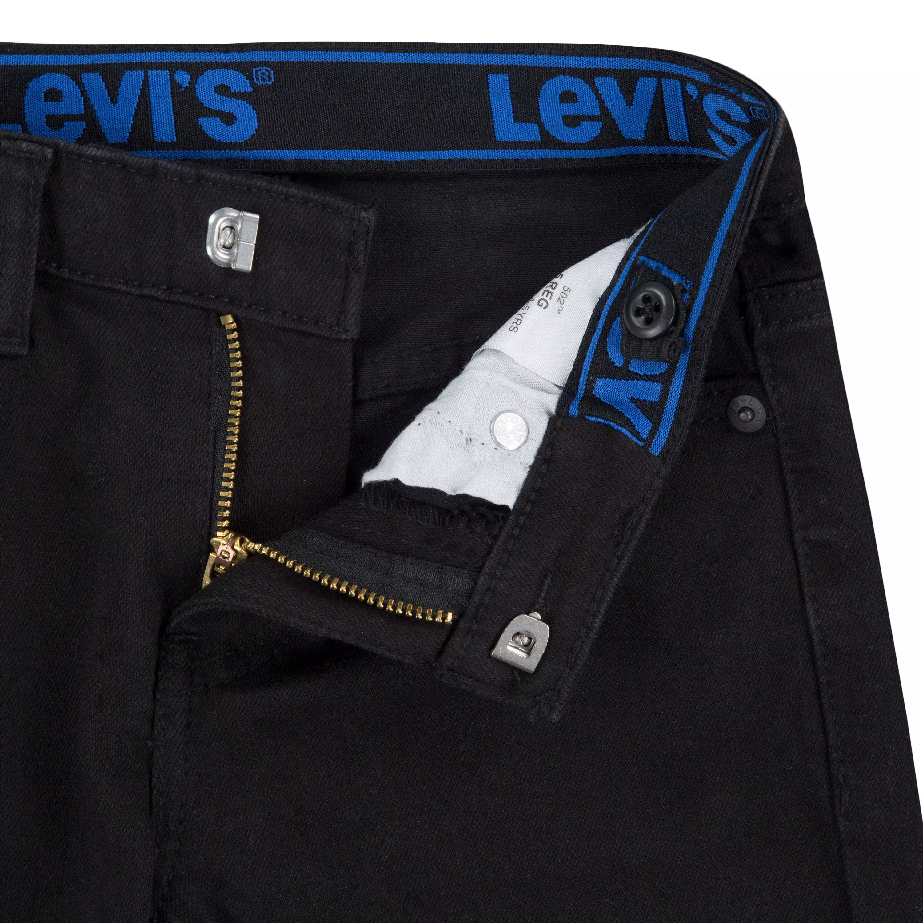 Levi's 502 Strong Performance Tapered Fit Black Wash Little Boys' Black Denim Jeans - BLACK