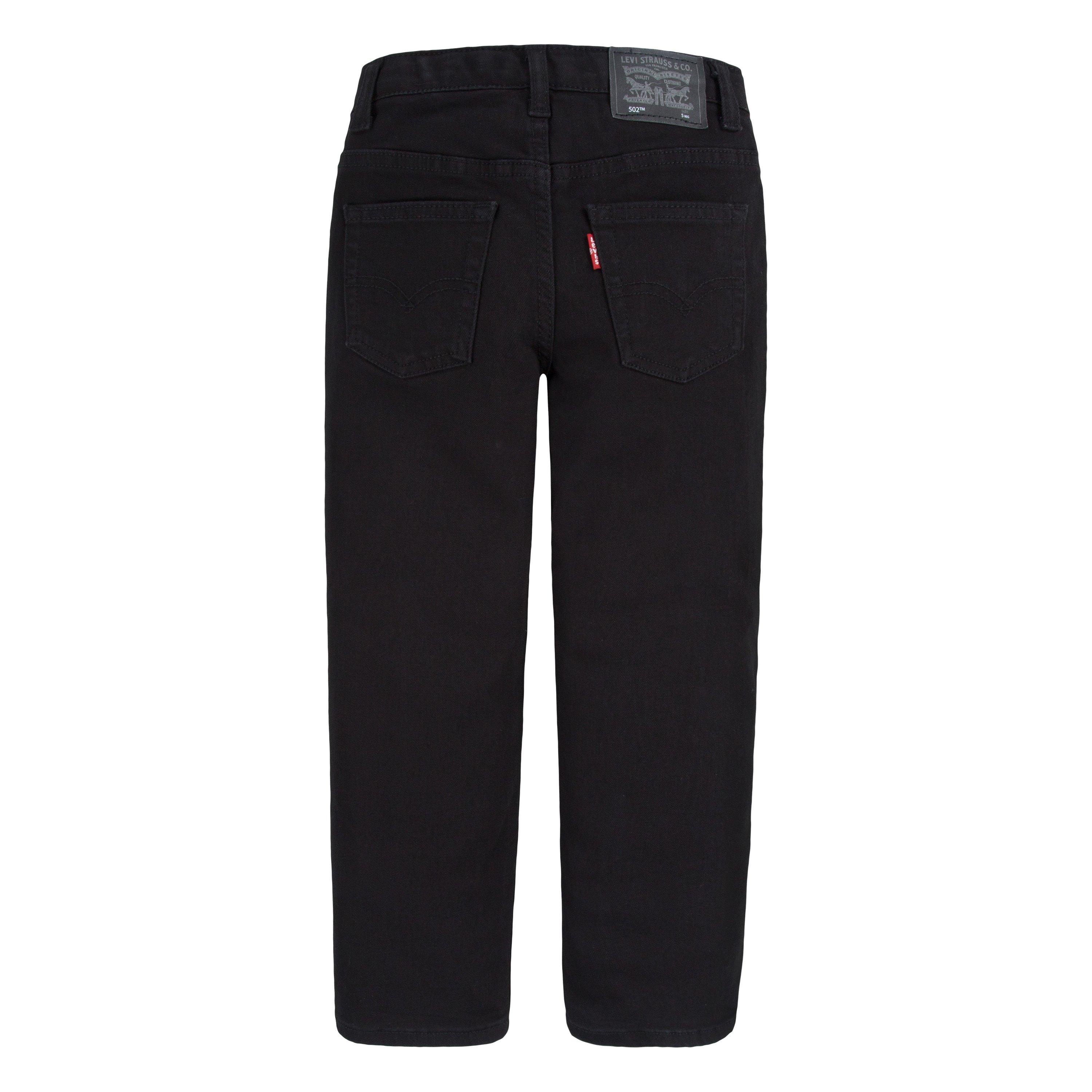 Levi's 502 Strong Performance Tapered Fit Black Wash Little Boys' Black Denim Jeans - BLACK