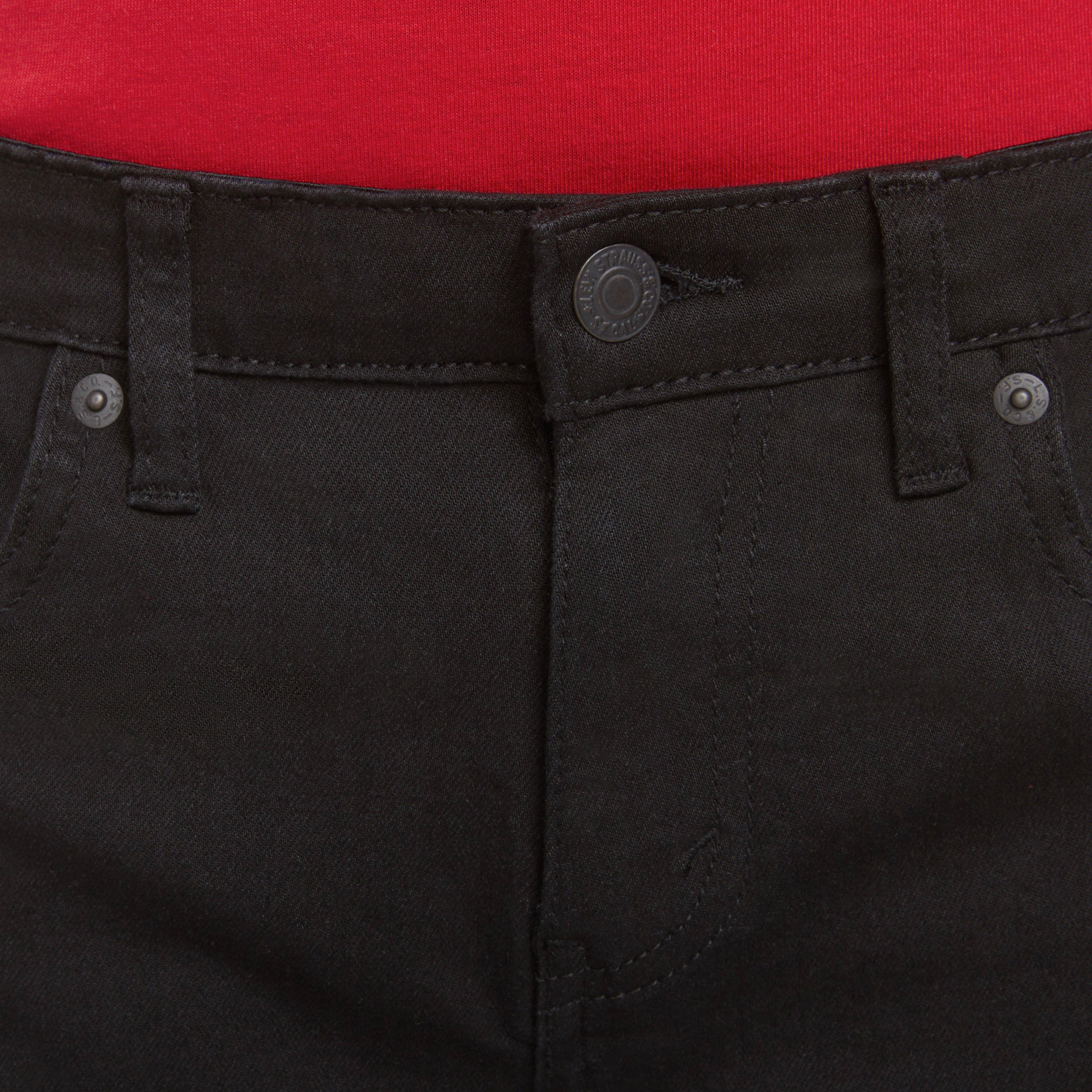 Levi's 502 Strong Performance Tapered Fit Black Wash Big Boys' Black Denim Jeans - BLACK