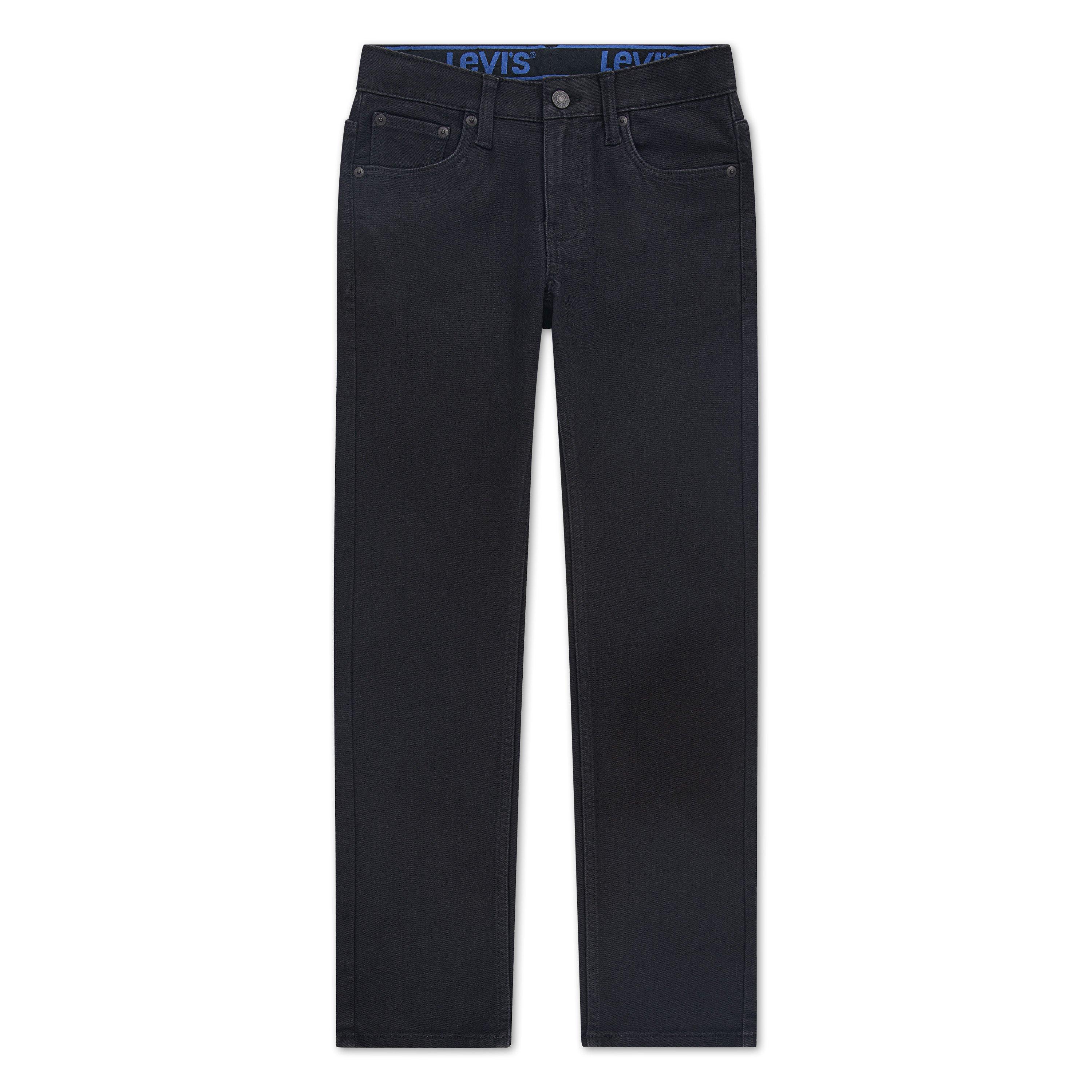 Levi's 502 Strong Performance Tapered Fit Black Wash Big Boys' Black Denim Jeans - BLACK