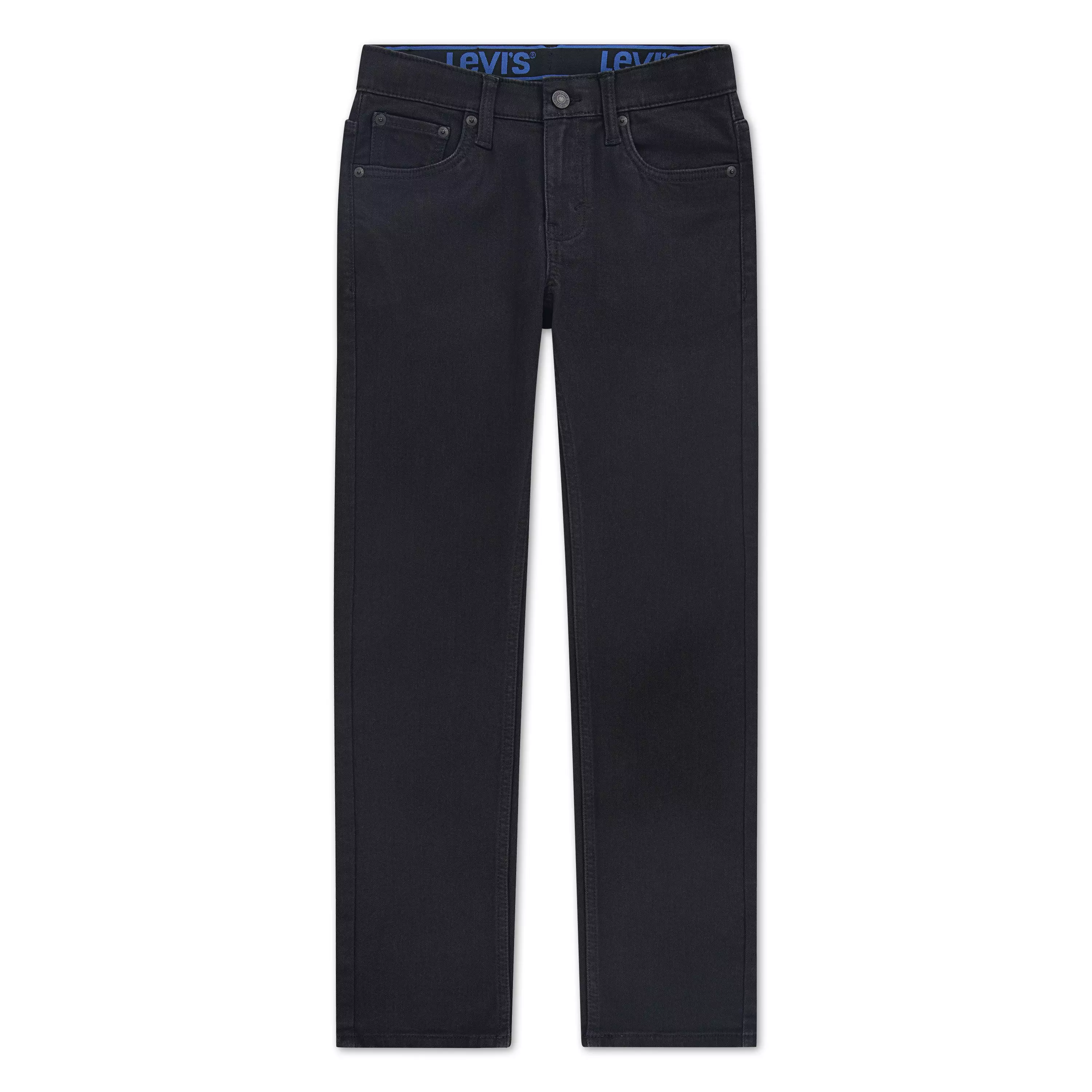 Levi's 502 Strong Performance Tapered Fit Black Wash Big Boys' Black Denim Jeans - BLACK