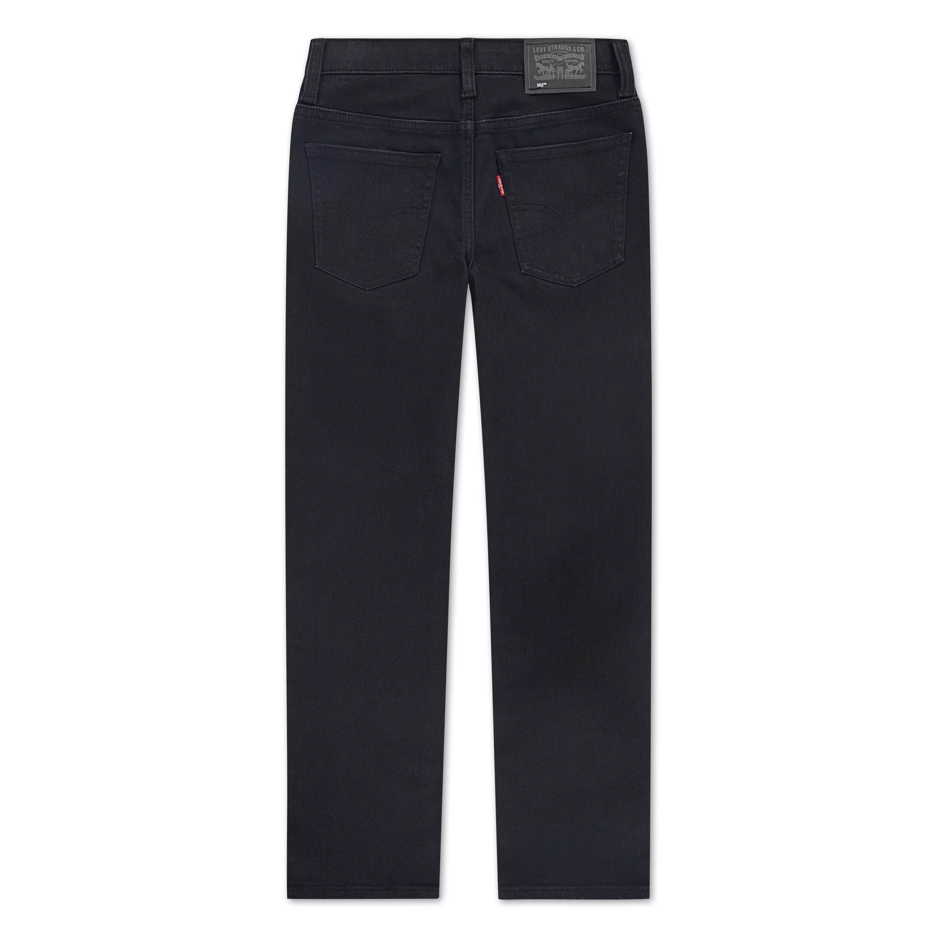 Levi's 502 Strong Performance Tapered Fit Black Wash Big Boys' Black Denim Jeans - BLACK